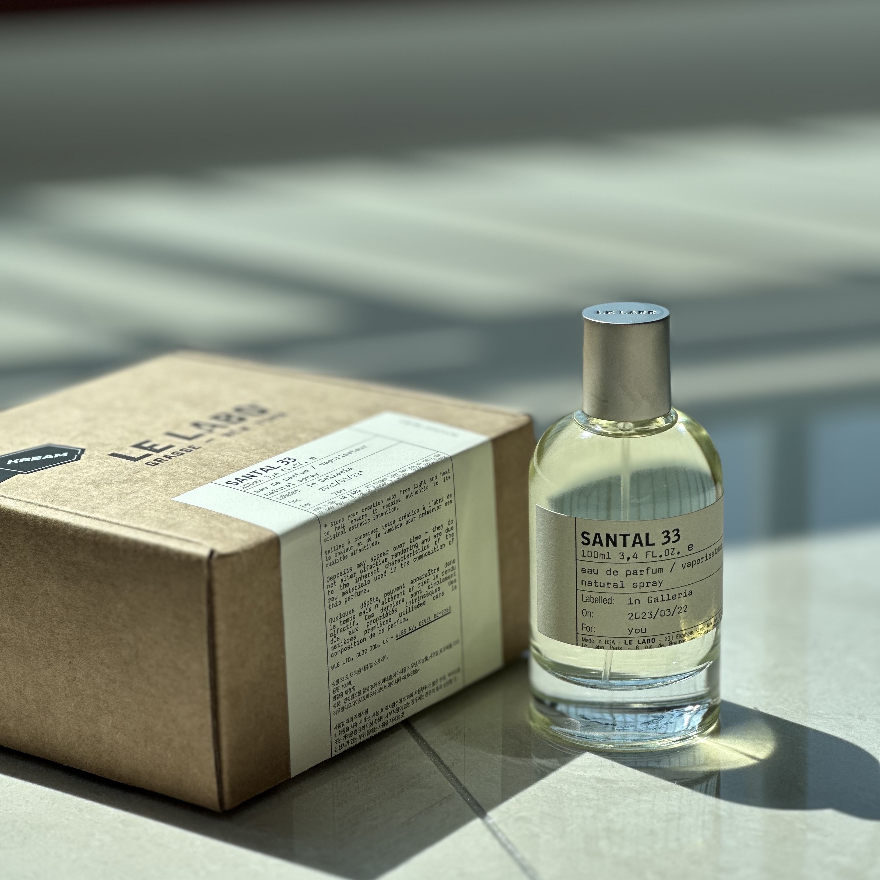 Le Labo Santal 33 Eau De Parfum 100ml 착용 스타일