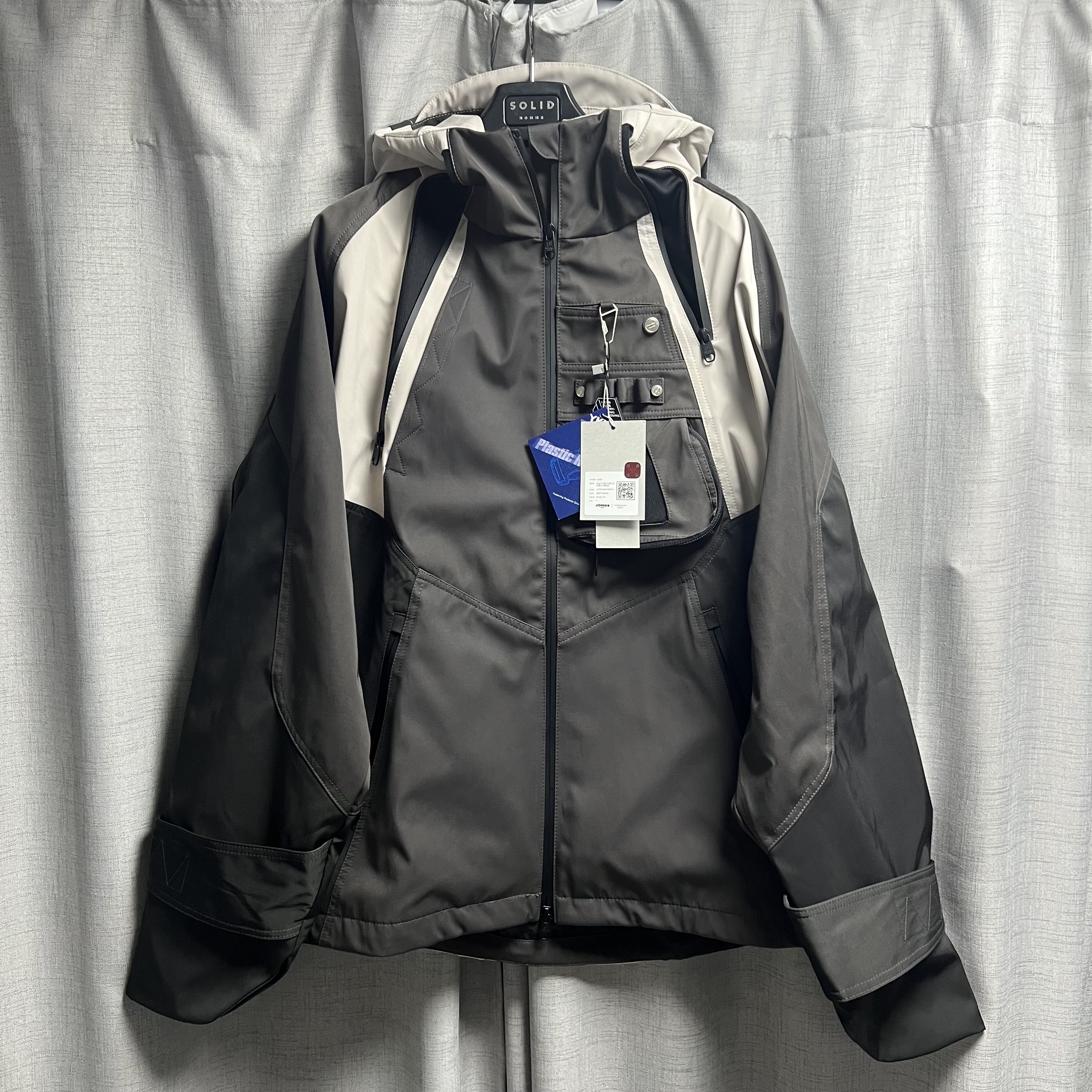 Undermycar Kame Multi Zip Turtle Shell Parka Driftwood - 22FW 착용 스타일 - 1