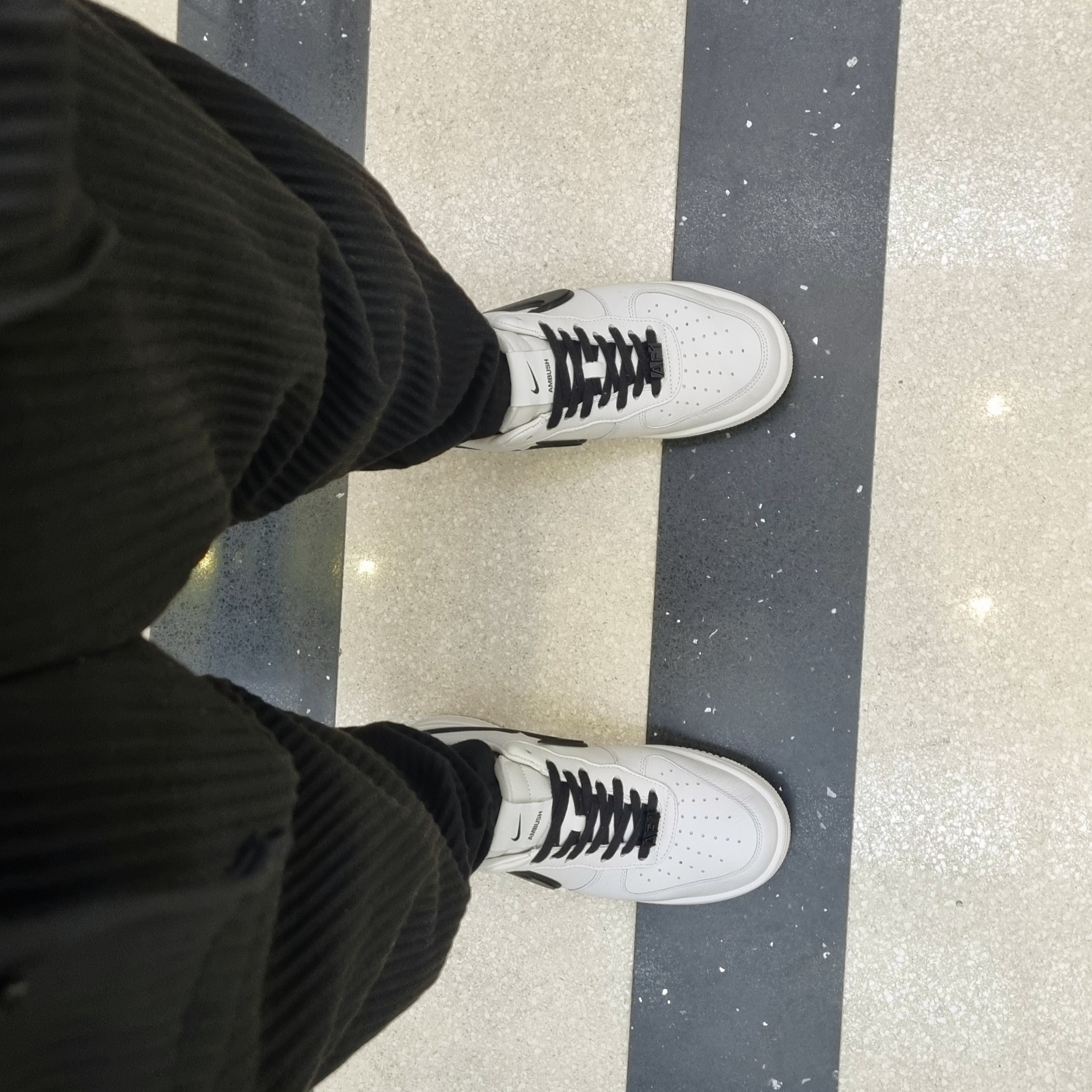 Nike x Ambush Air Force 1 Low SP Phantom 착용 스타일