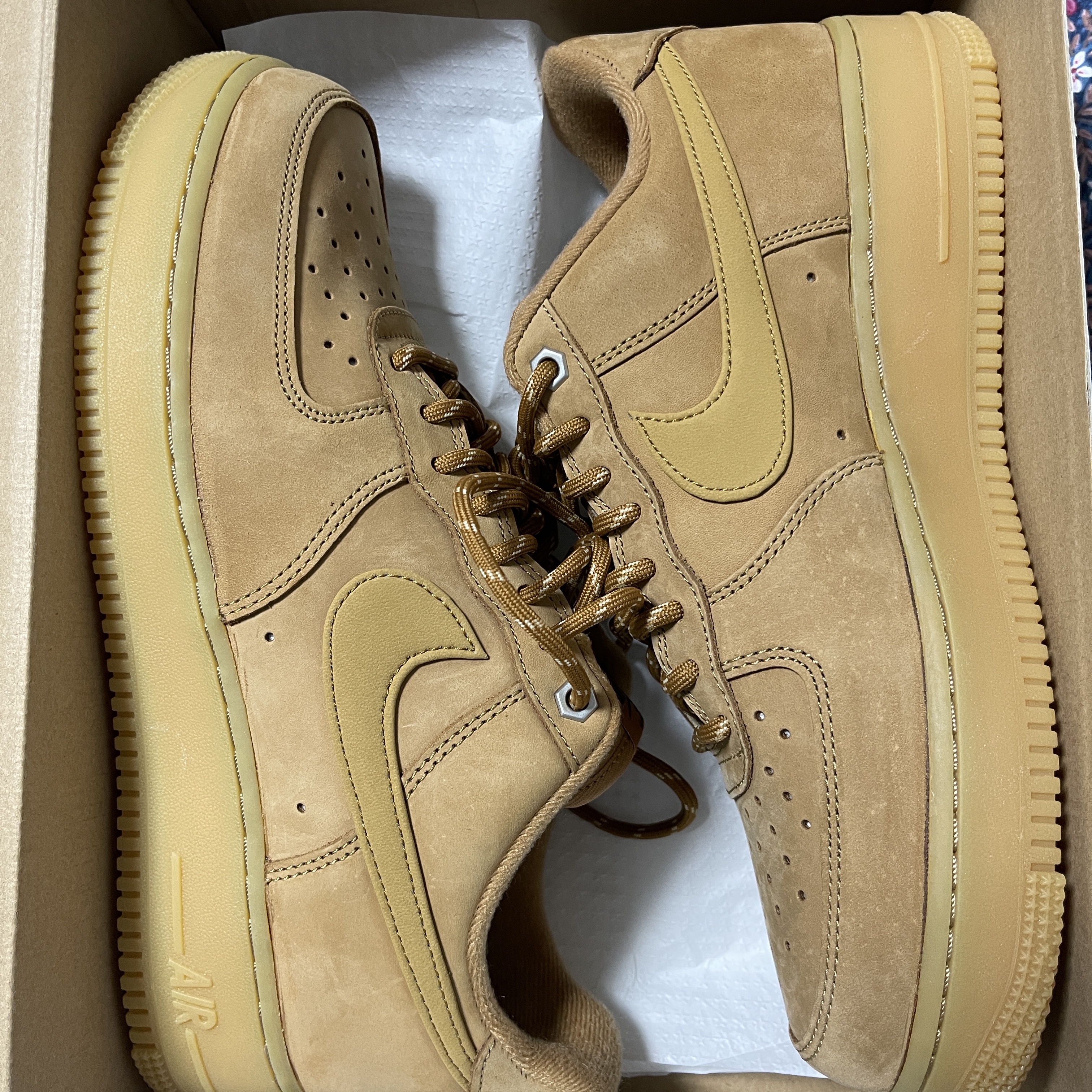 Nike Air Force 1 '07 WB Flax 착용 스타일 - 1