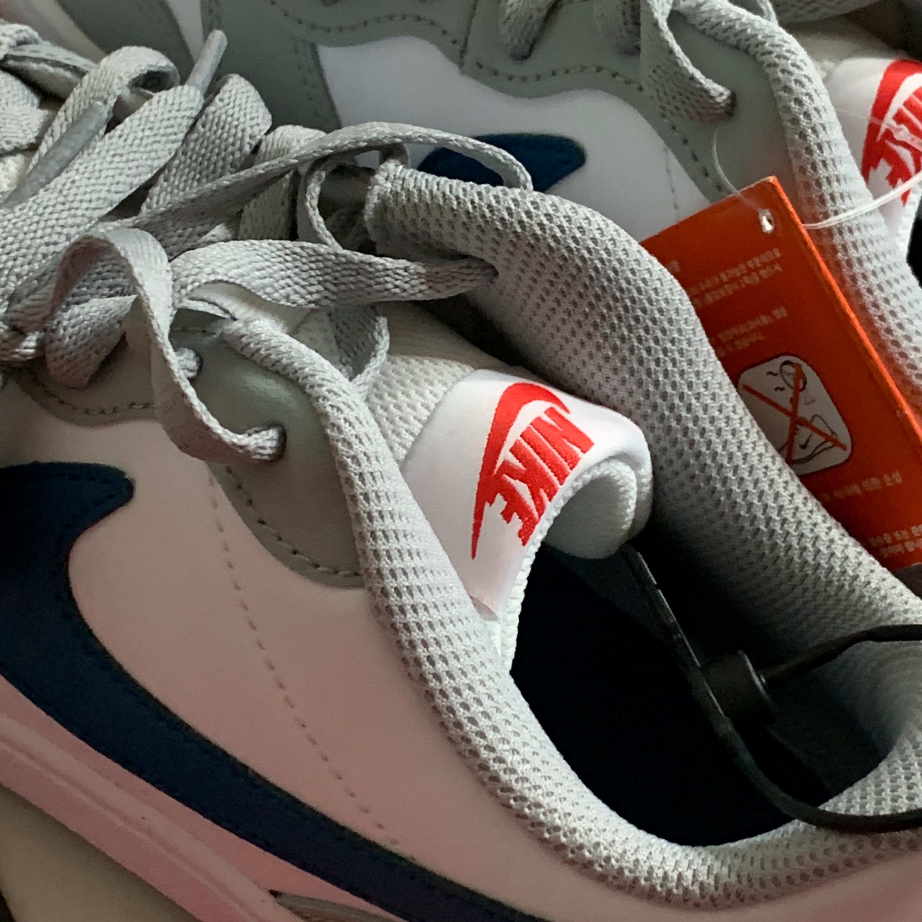 (GS) Nike Court Borough Low 2 Light Smoke Grey 착용 스타일 - 2