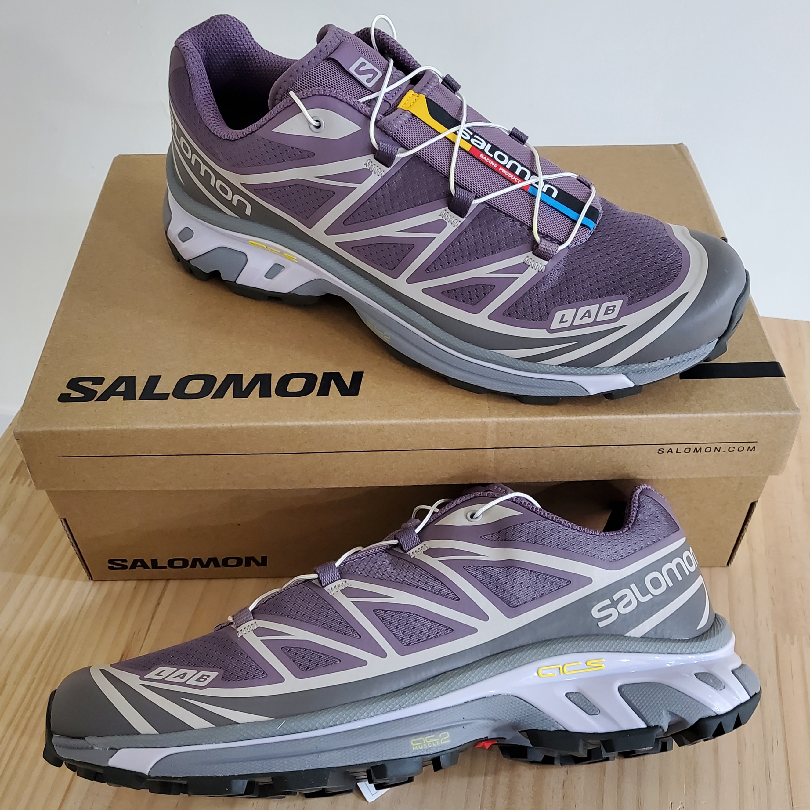 Salomon XT-6 Moonscape Plum Kitten 착용 스타일