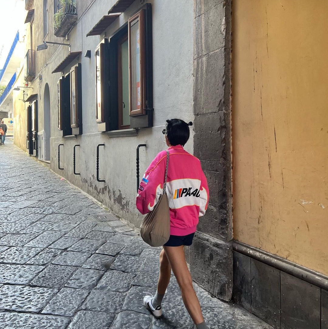 Palace Fast Cotton Jacket Pink - 23SS 착용 스타일 - 3