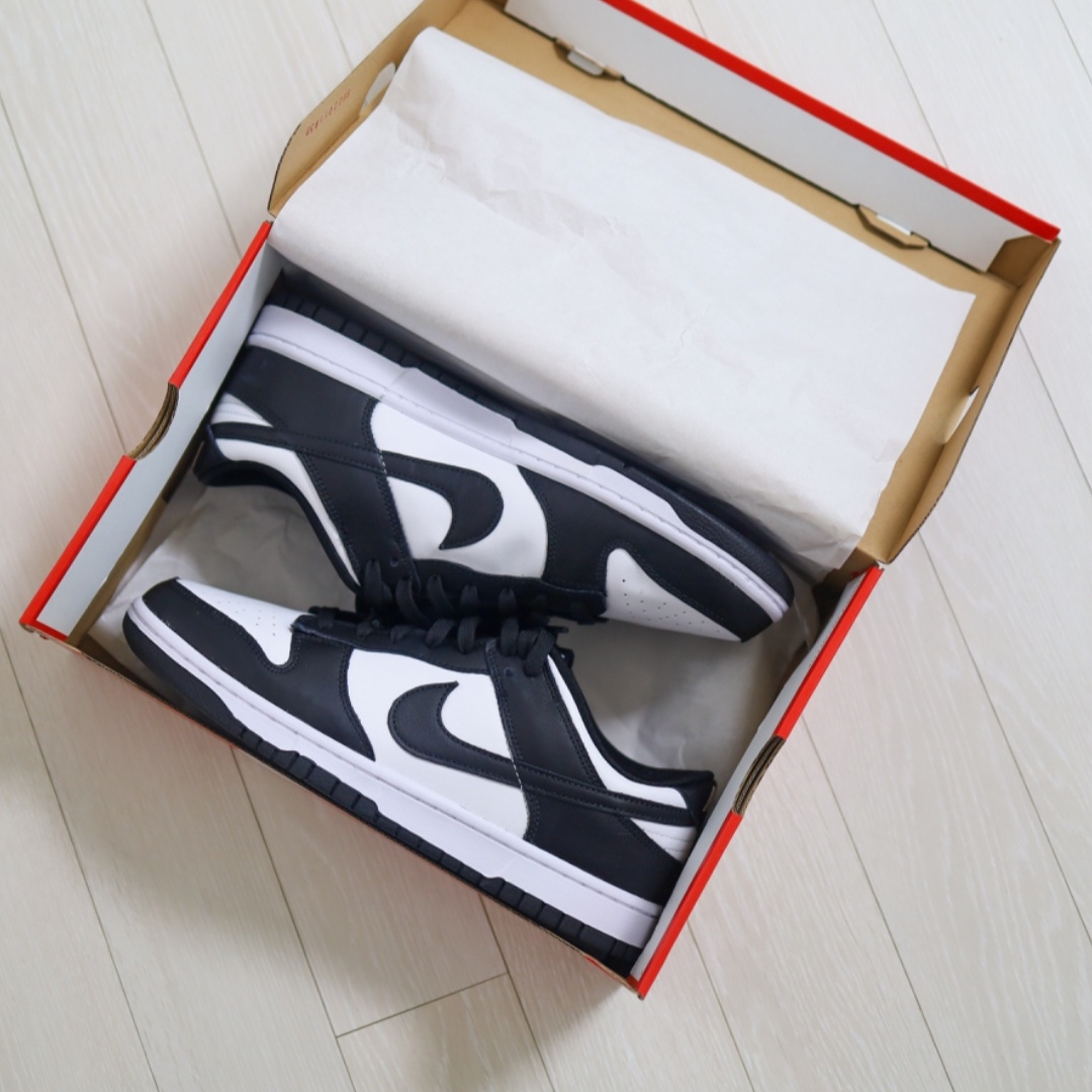 Nike Dunk Low Retro Black 착용 스타일 - 2