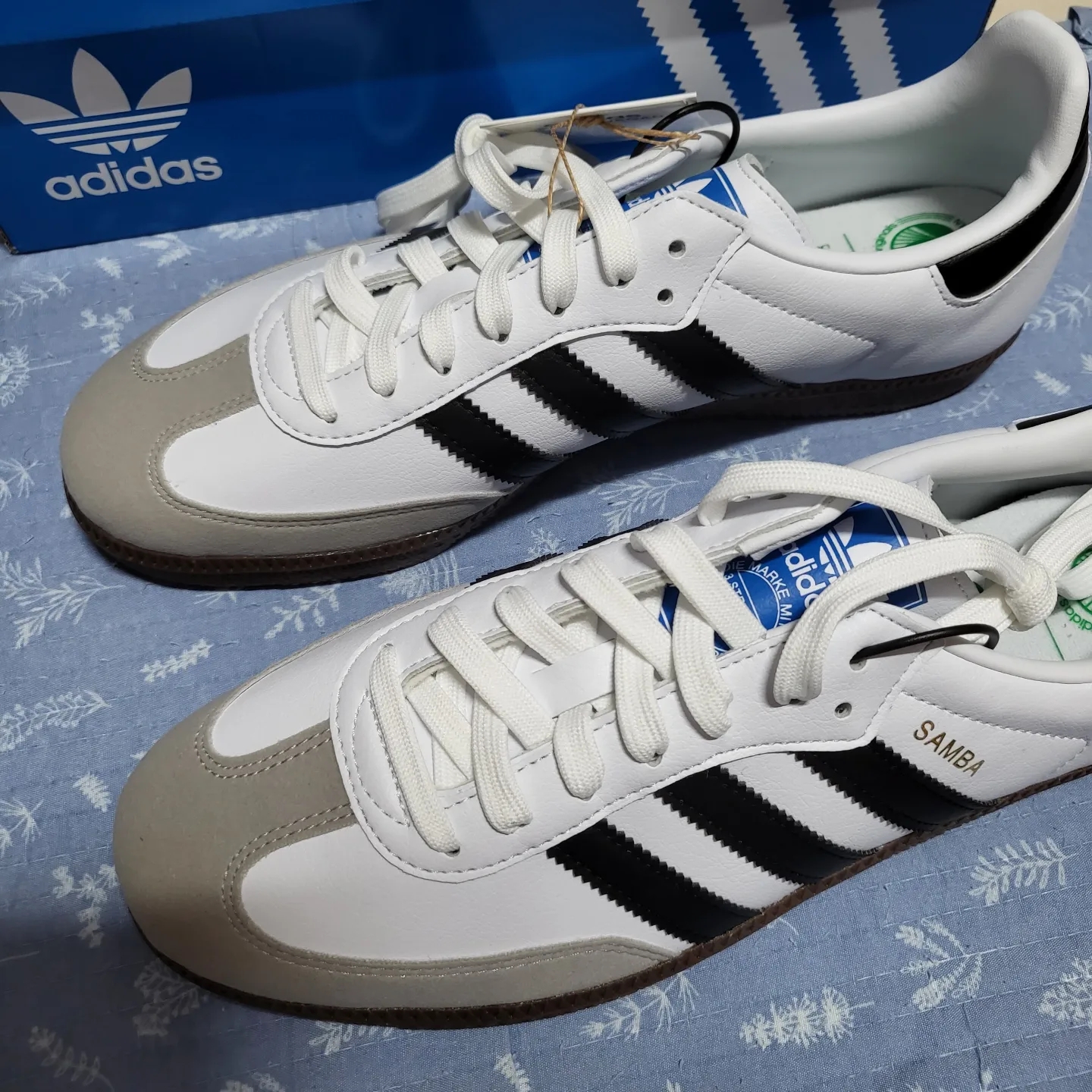 Adidas Samba Vegan White Black 착용 스타일 - 4