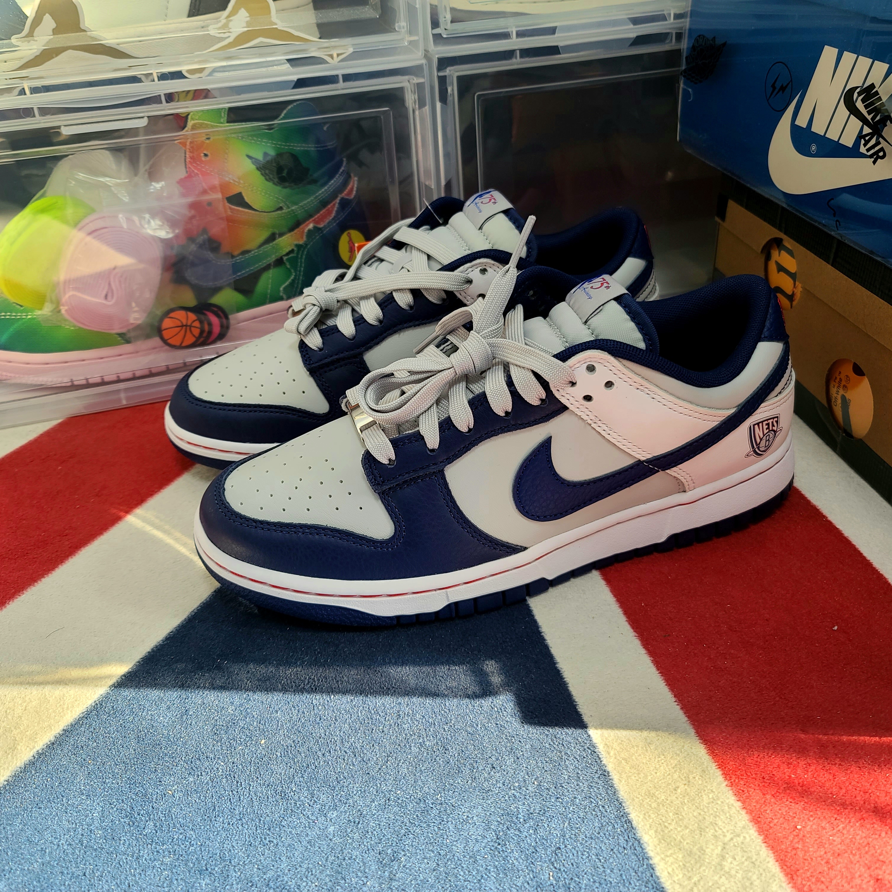 Nike x NBA Dunk Low Retro EMB Nets 착용 스타일 - 2
