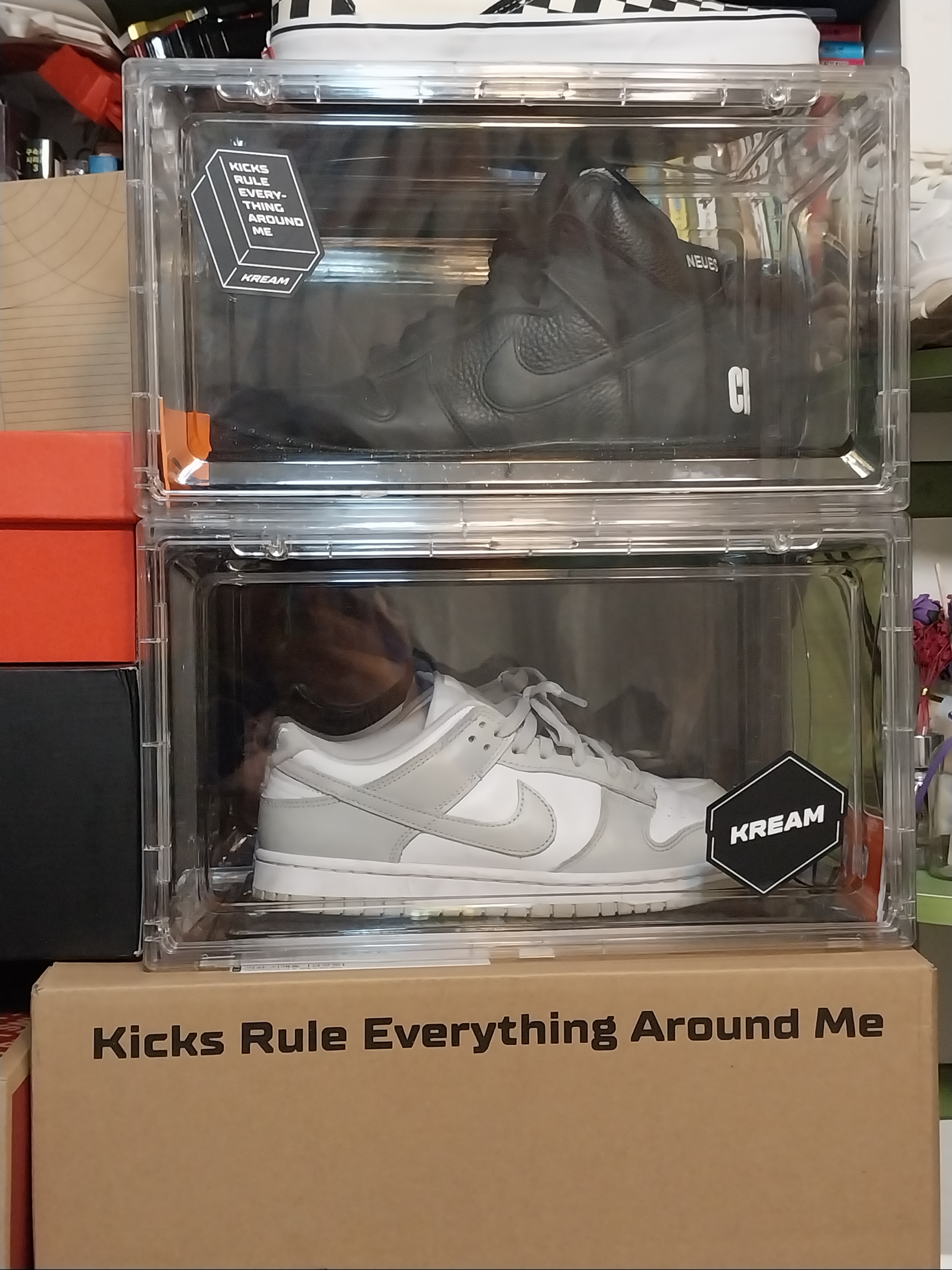 Nike x Undercover Dunk High 1985 Black, Nike Dunk Low Retro Grey Fog 착용 스타일