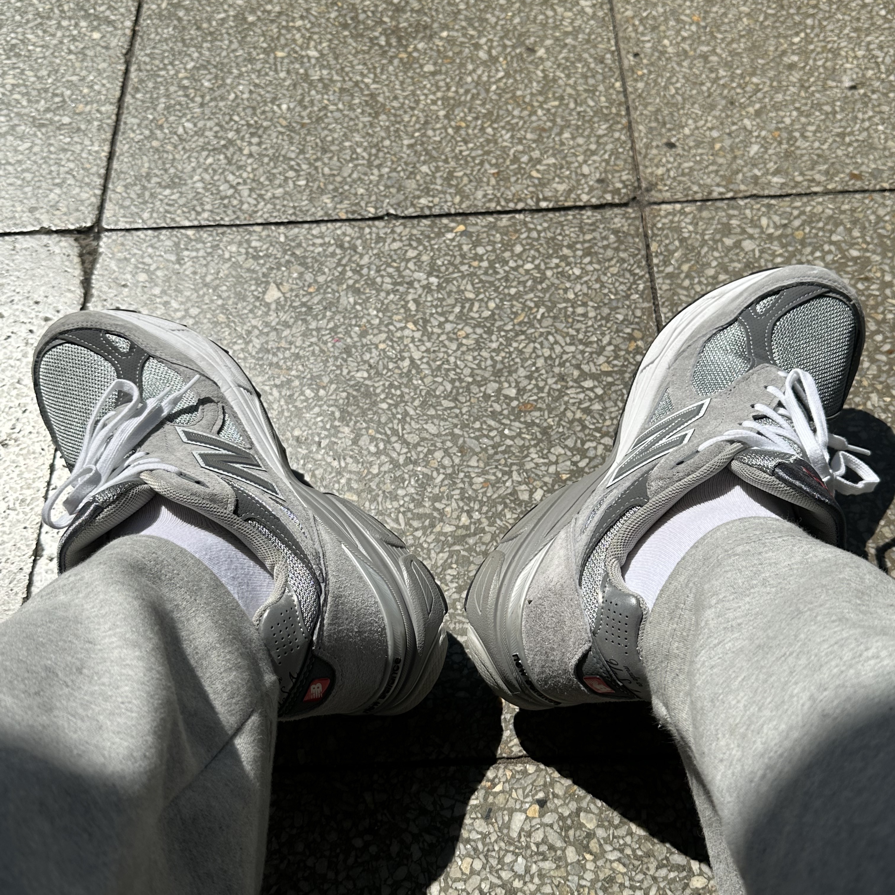 New Balance 990v3 Made in USA Grey - D Standard 착용 스타일 - 1