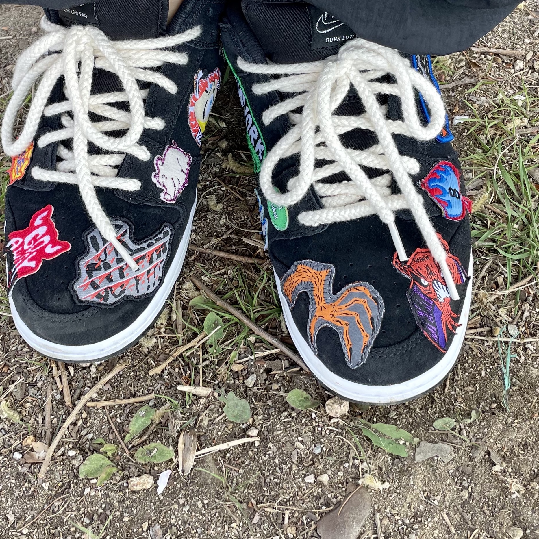 Nike x Neckface SB Dunk Low Pro Black 착용 스타일