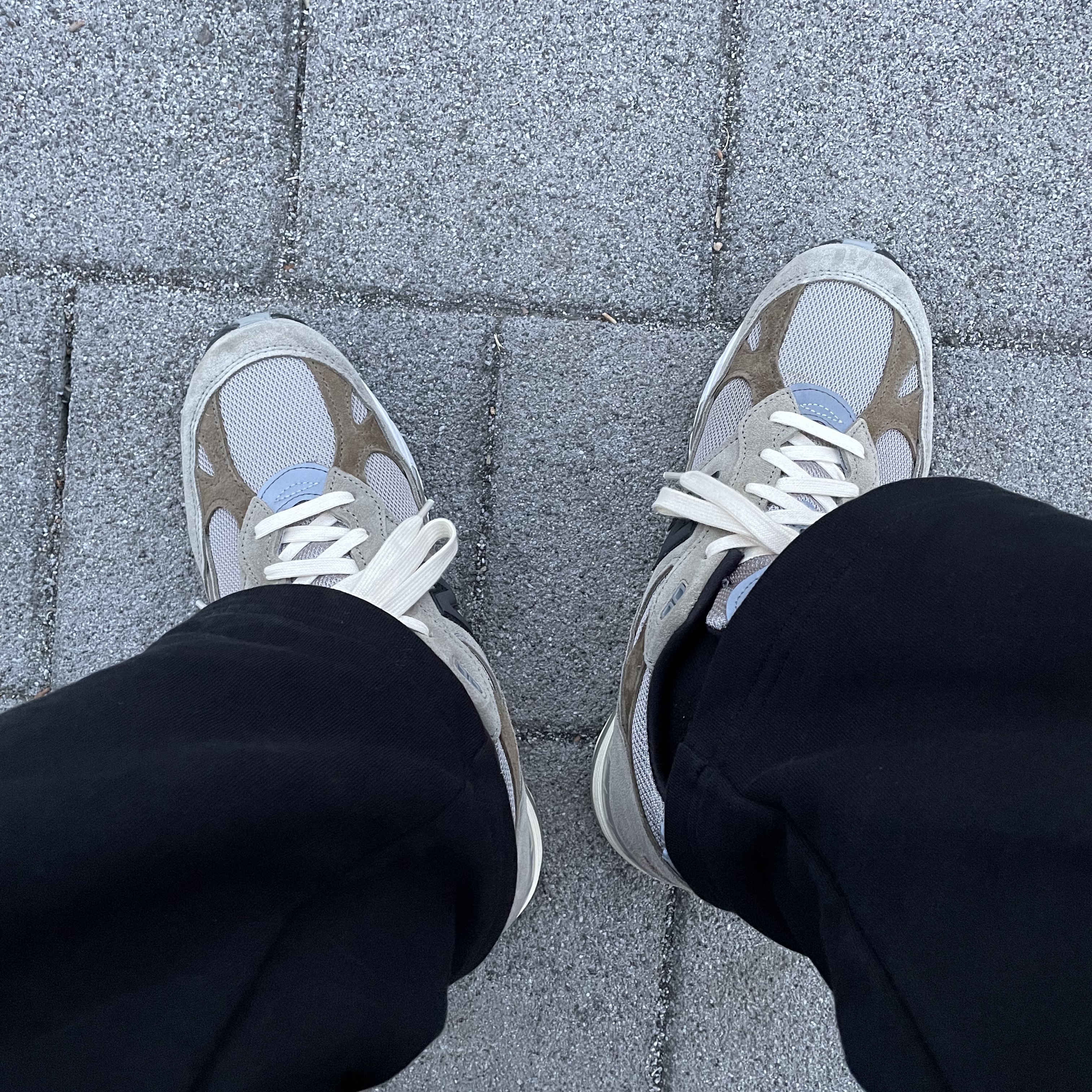New Balance x JJJJound 991 Made in UK Grey 착용 스타일 - 1