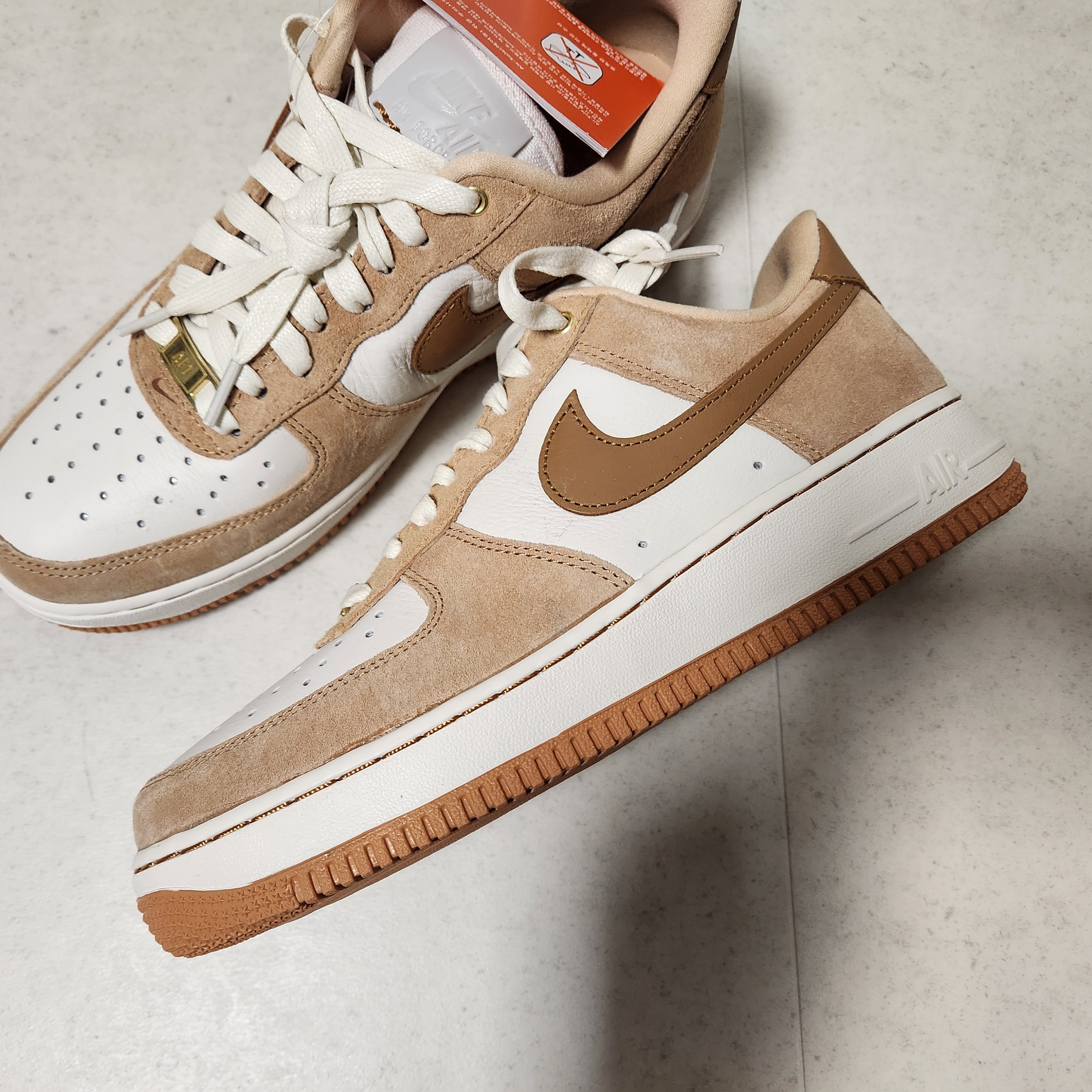 (W) Nike Air Force 1 LXX Flax 착용 스타일 - 3