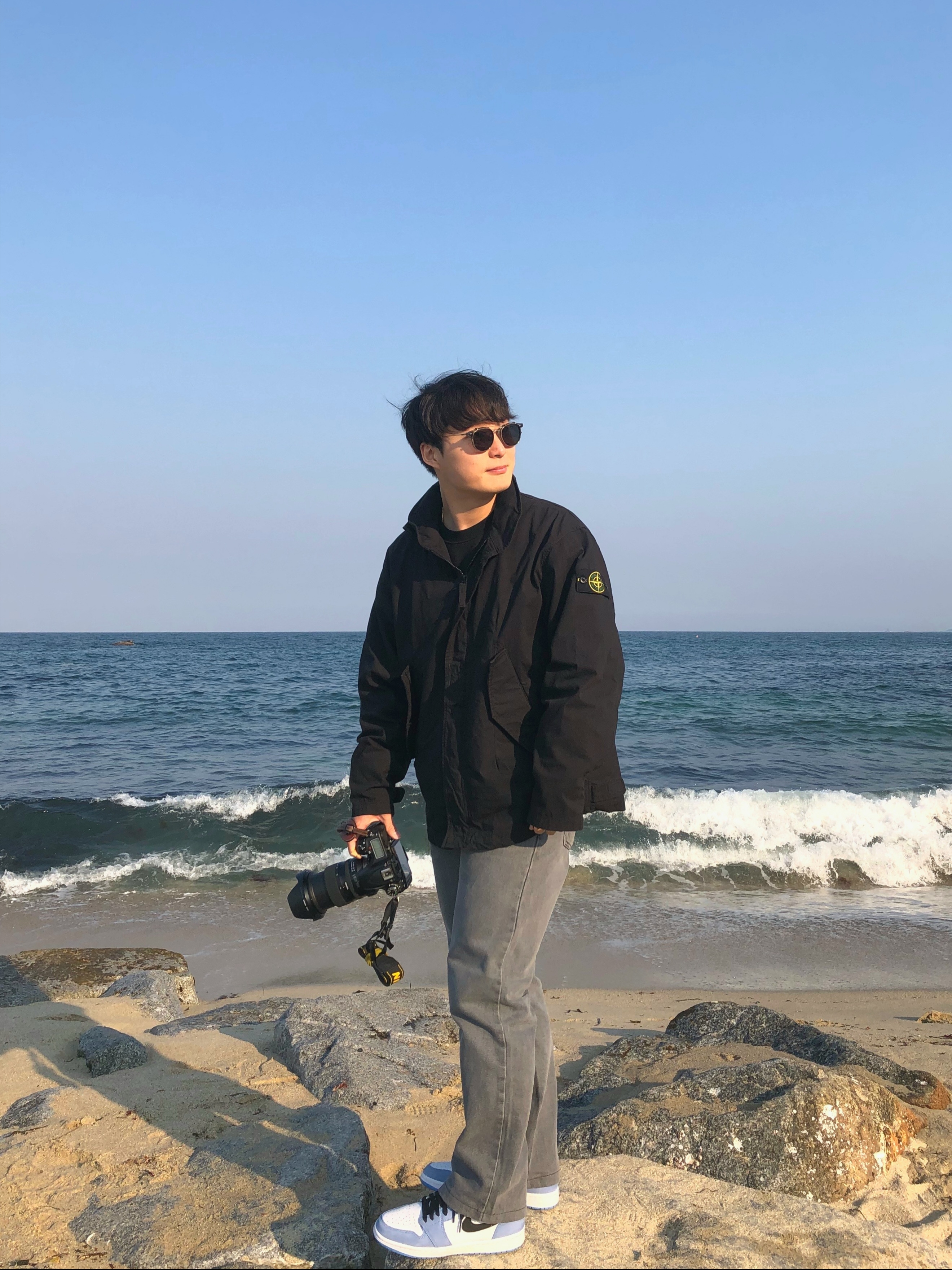 Supreme x Stone Island Cotton Cordura Shell Jacket Black - 22SS, Jordan 1 Retro High OG University Blue 착용 스타일 - 1