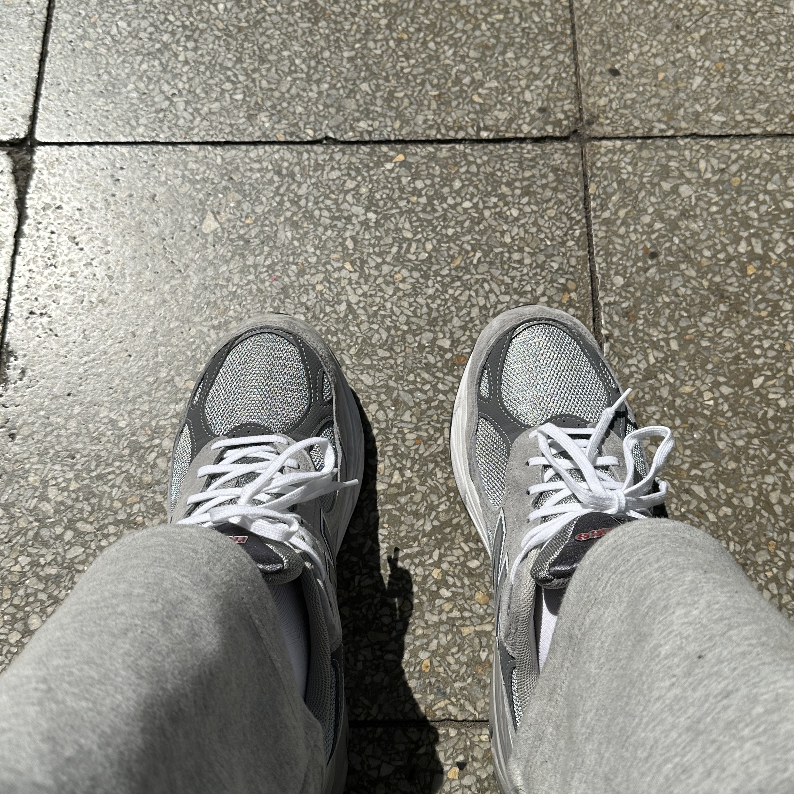 New Balance 990v3 Made in USA Grey - D Standard 착용 스타일 - 2