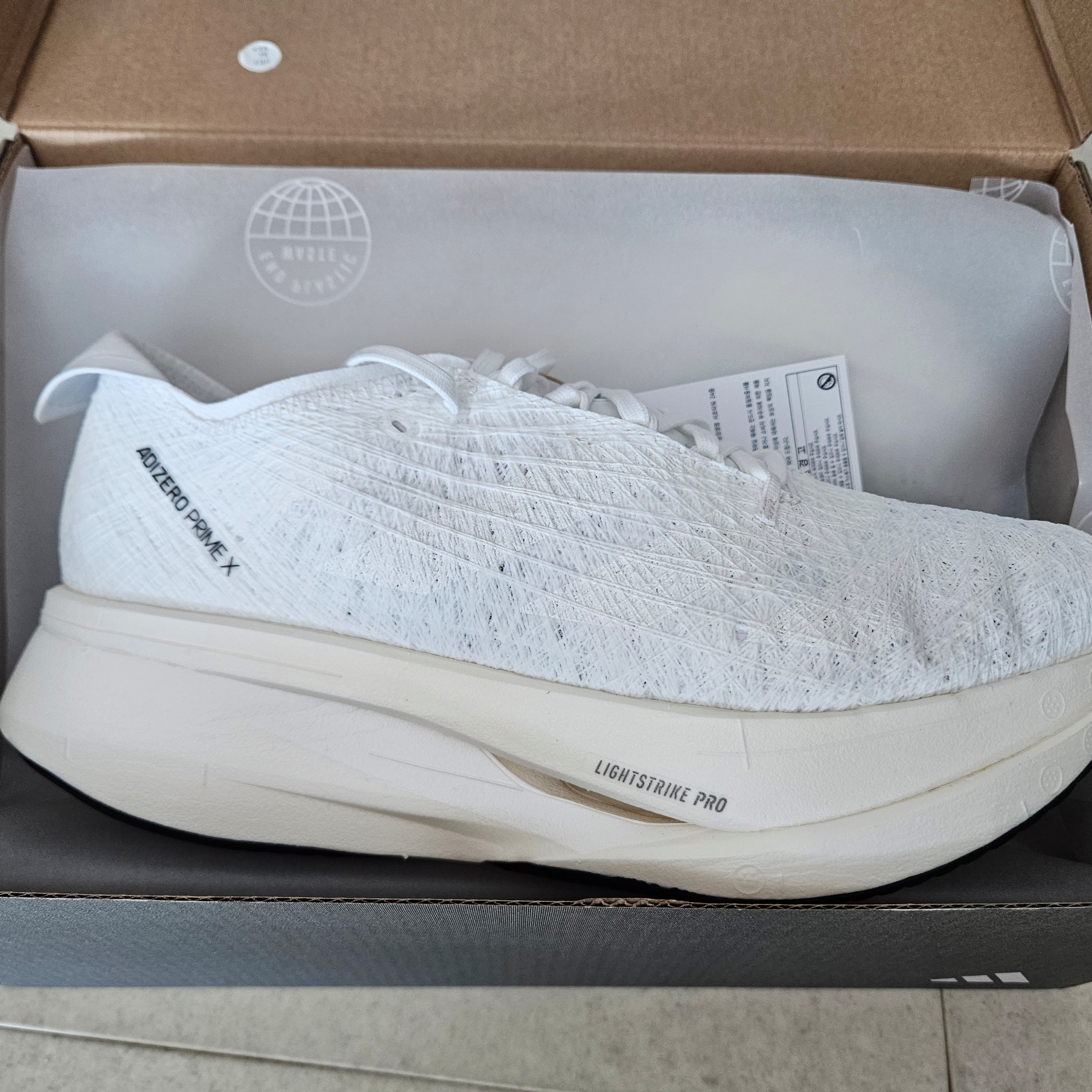 Adidas Adizero Prime X Strung Non Dyed 착용 스타일