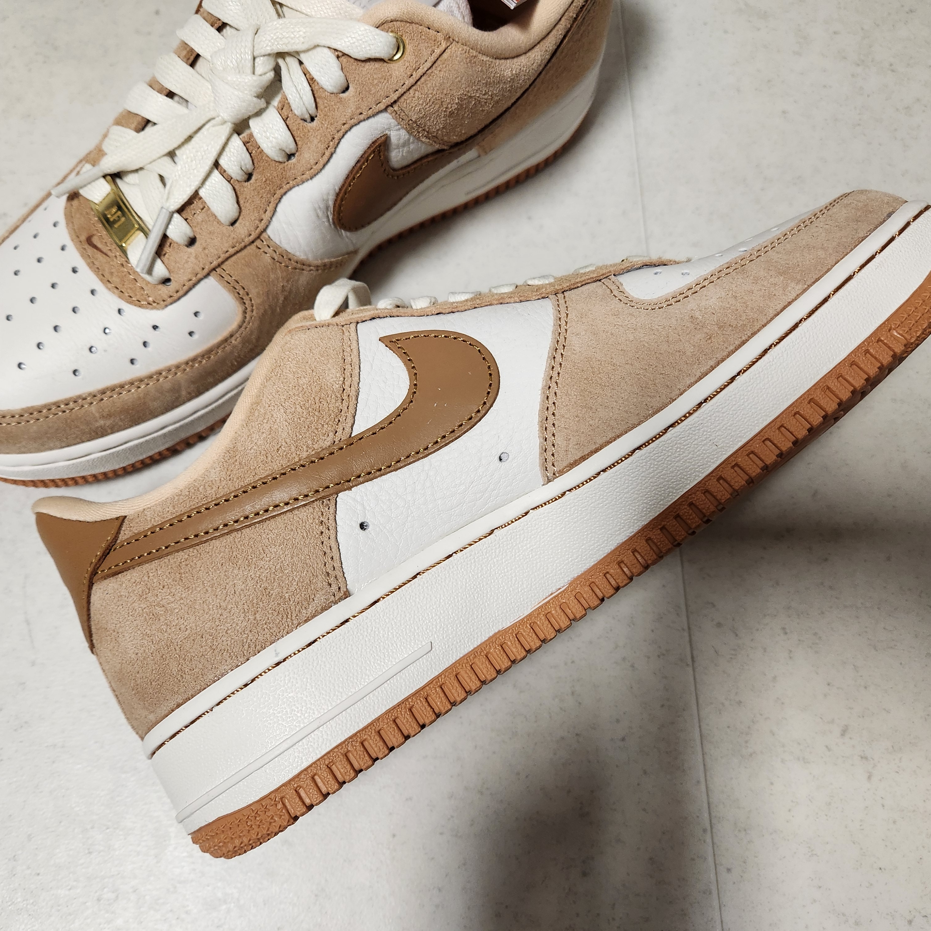 (W) Nike Air Force 1 LXX Flax 착용 스타일 - 4