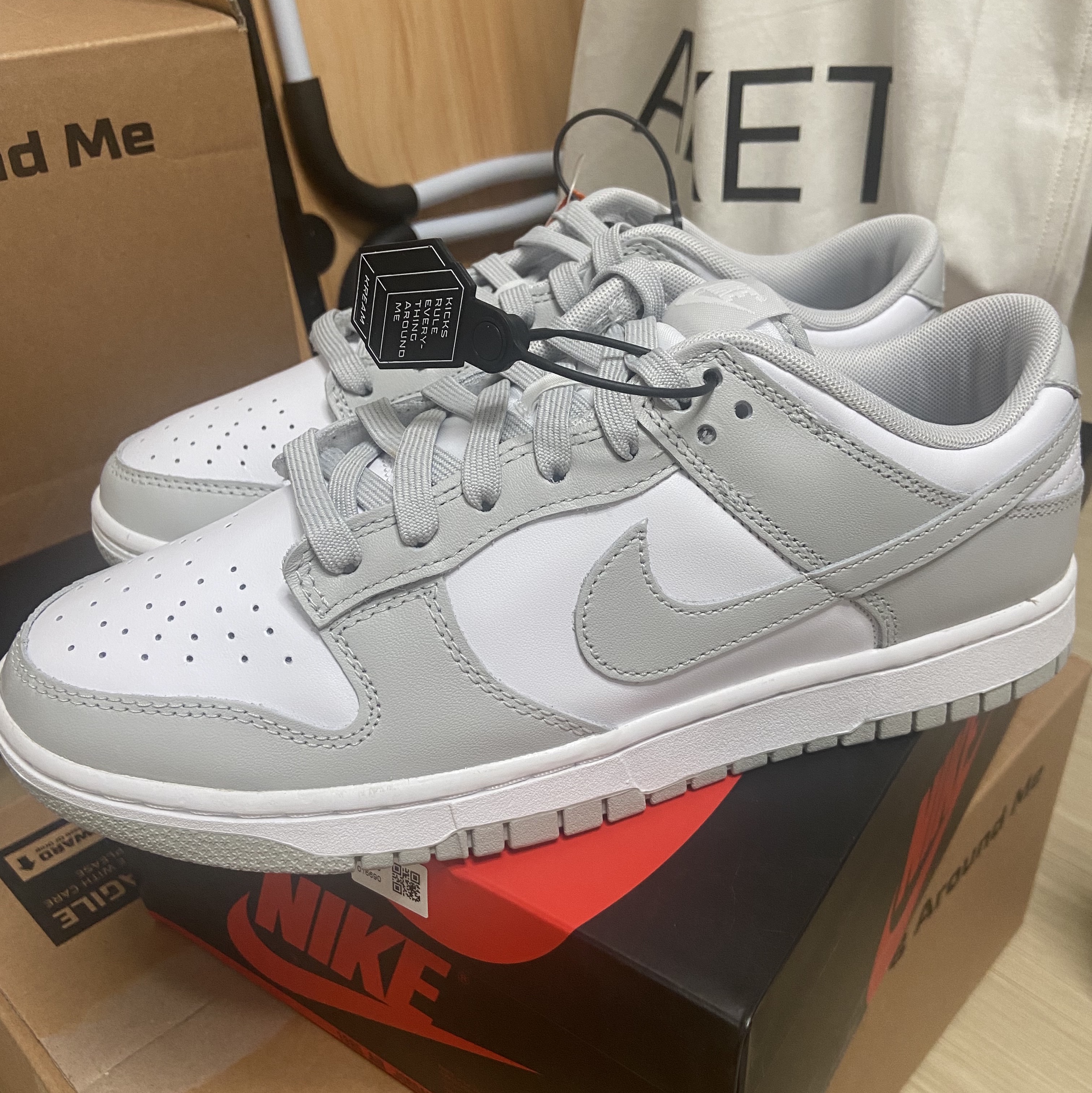 Nike Dunk Low Retro Grey Fog 착용 스타일