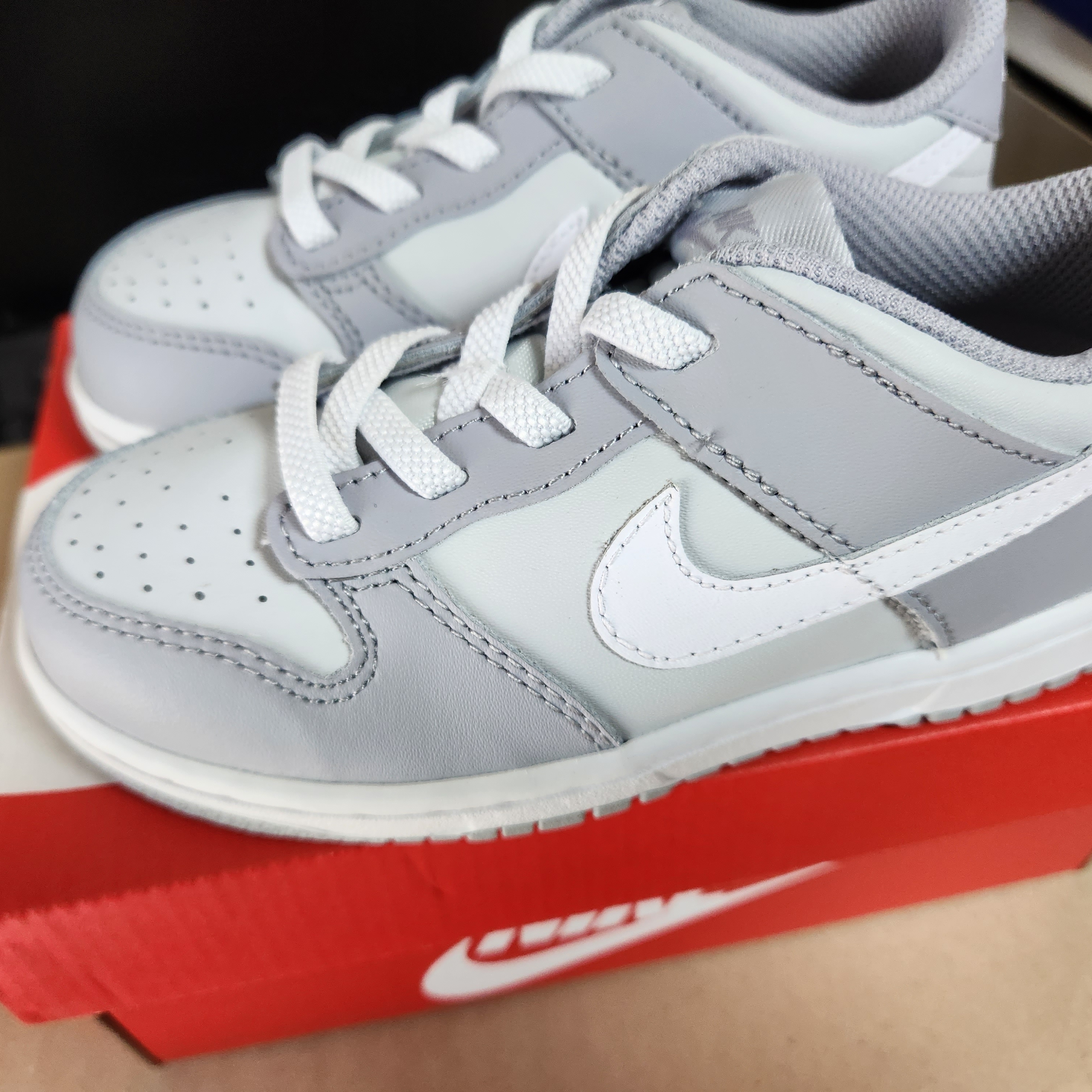 (TD) Nike Dunk Low Wolf Grey 착용 스타일 - 2