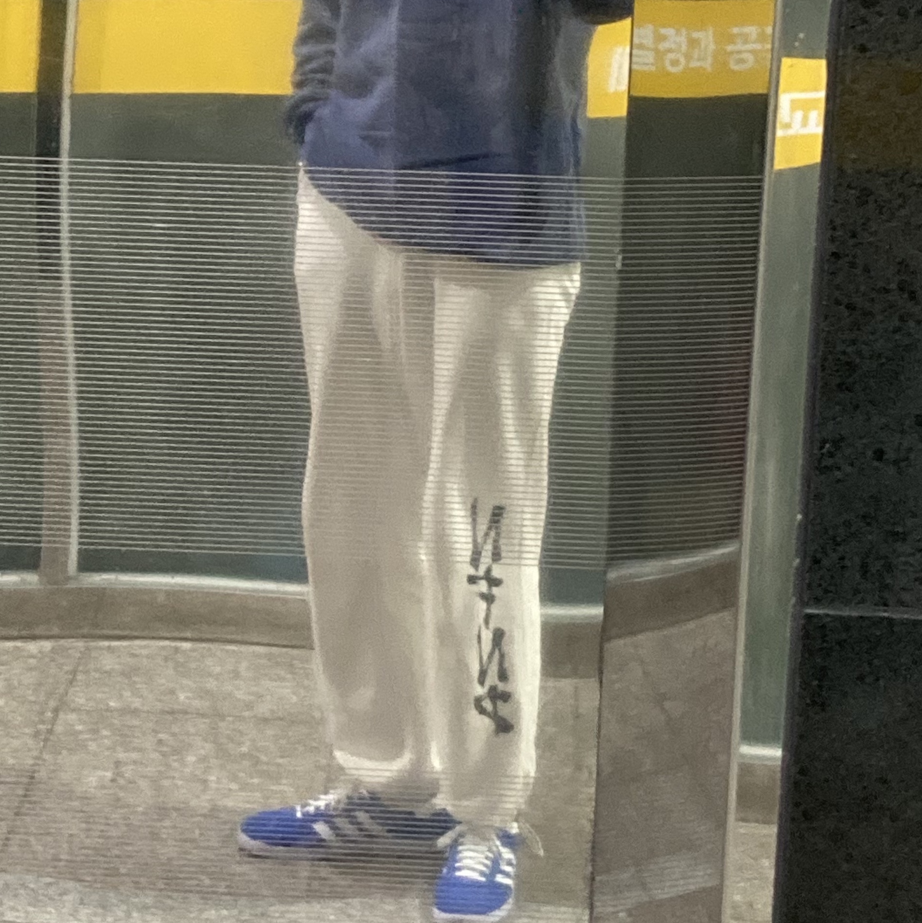 Adidas Gazelle Blue 착용 스타일 - 2