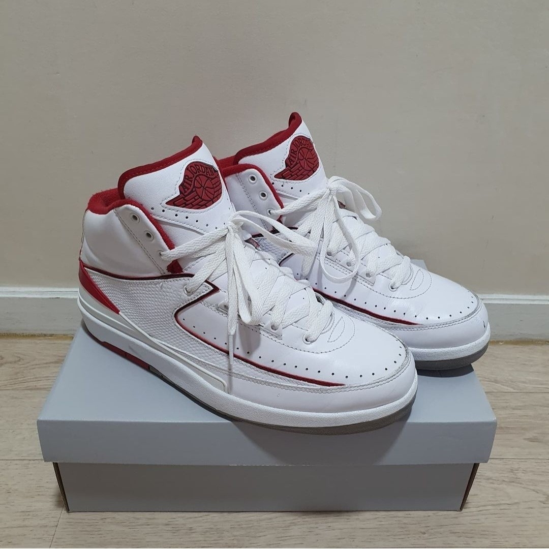 Jordan 2 Retro White Red 2014 착용 스타일