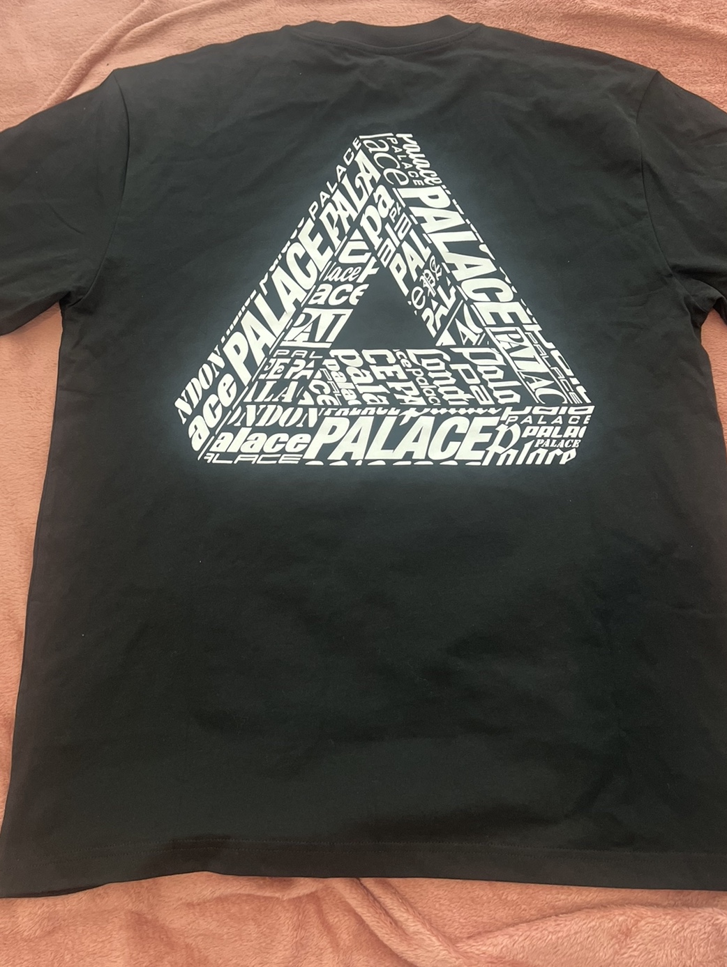 Palace Tri-Text T-Shirt Black - 22FW 착용 스타일 - 1
