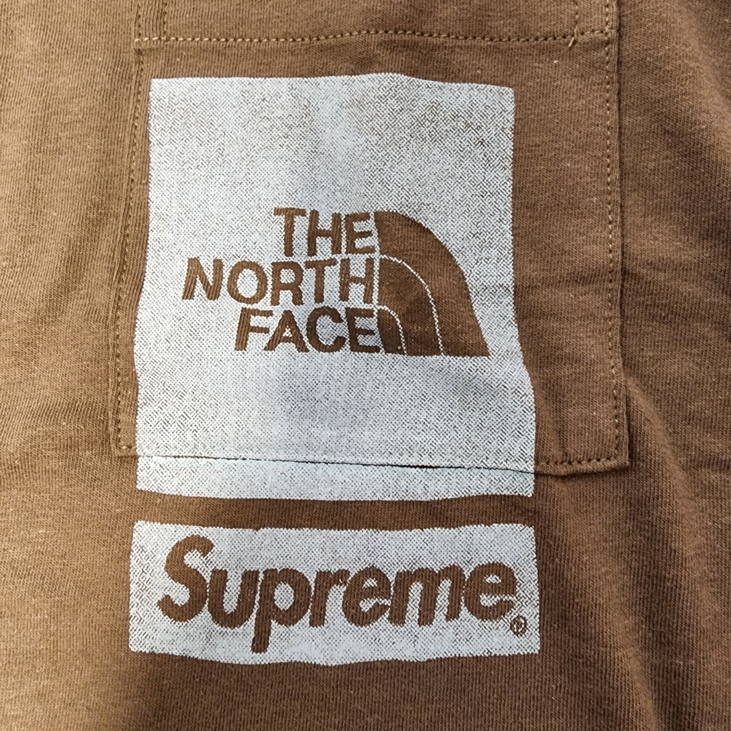Supreme x The North Face Printed Pocket T-Shirt Olive - 23SS 착용 스타일 - 3