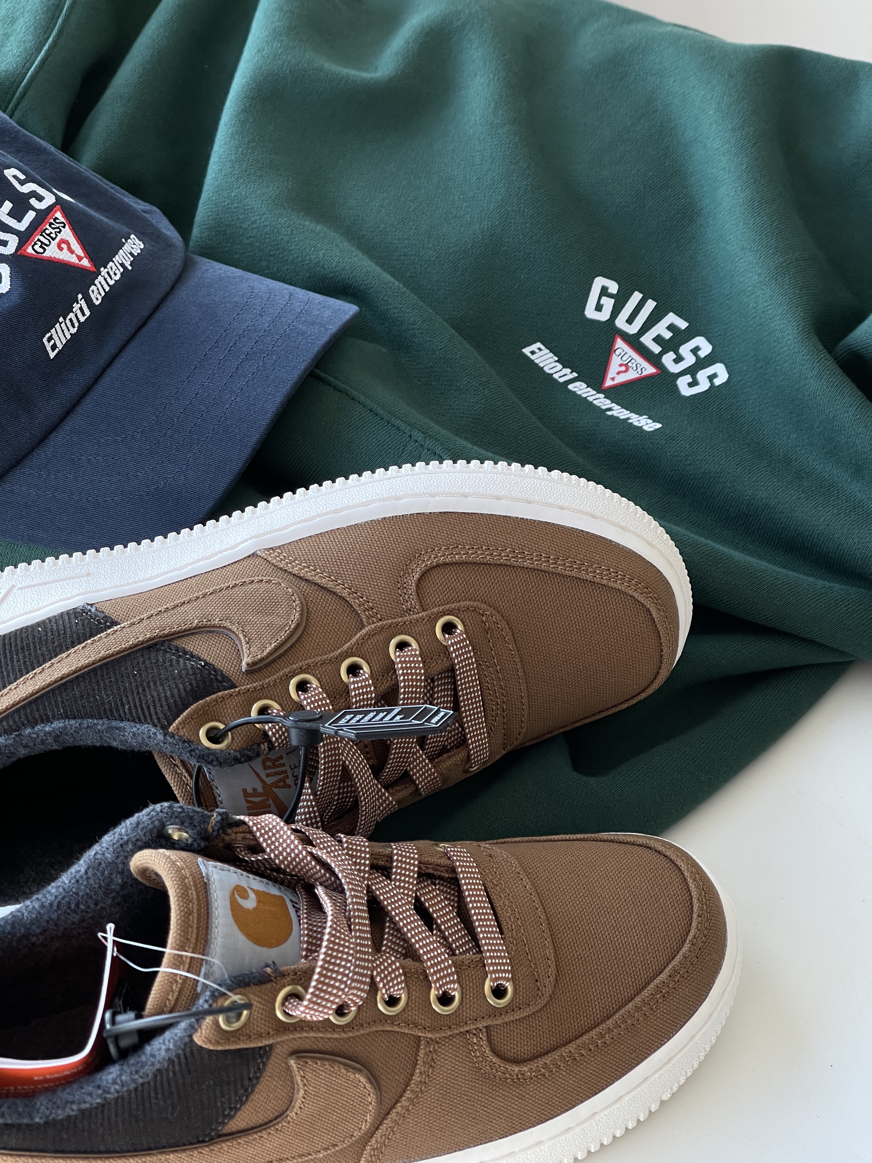 (GS) Nike x Carhartt WIP Air Force 1 Low Ale Brown 착용 스타일