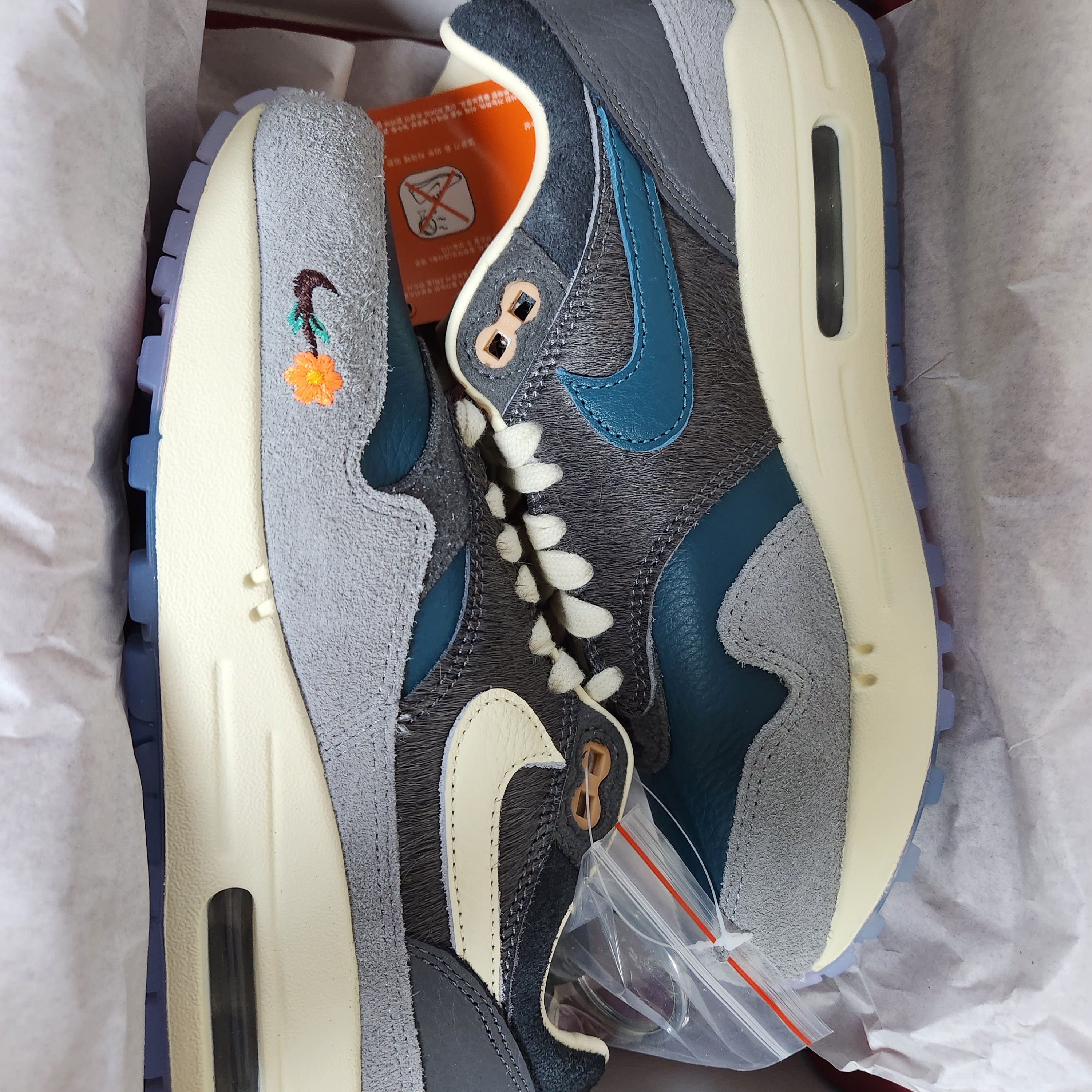 Nike x Kasina Air Max 1 SP Won-Ang Particle Grey 착용 스타일 - 1