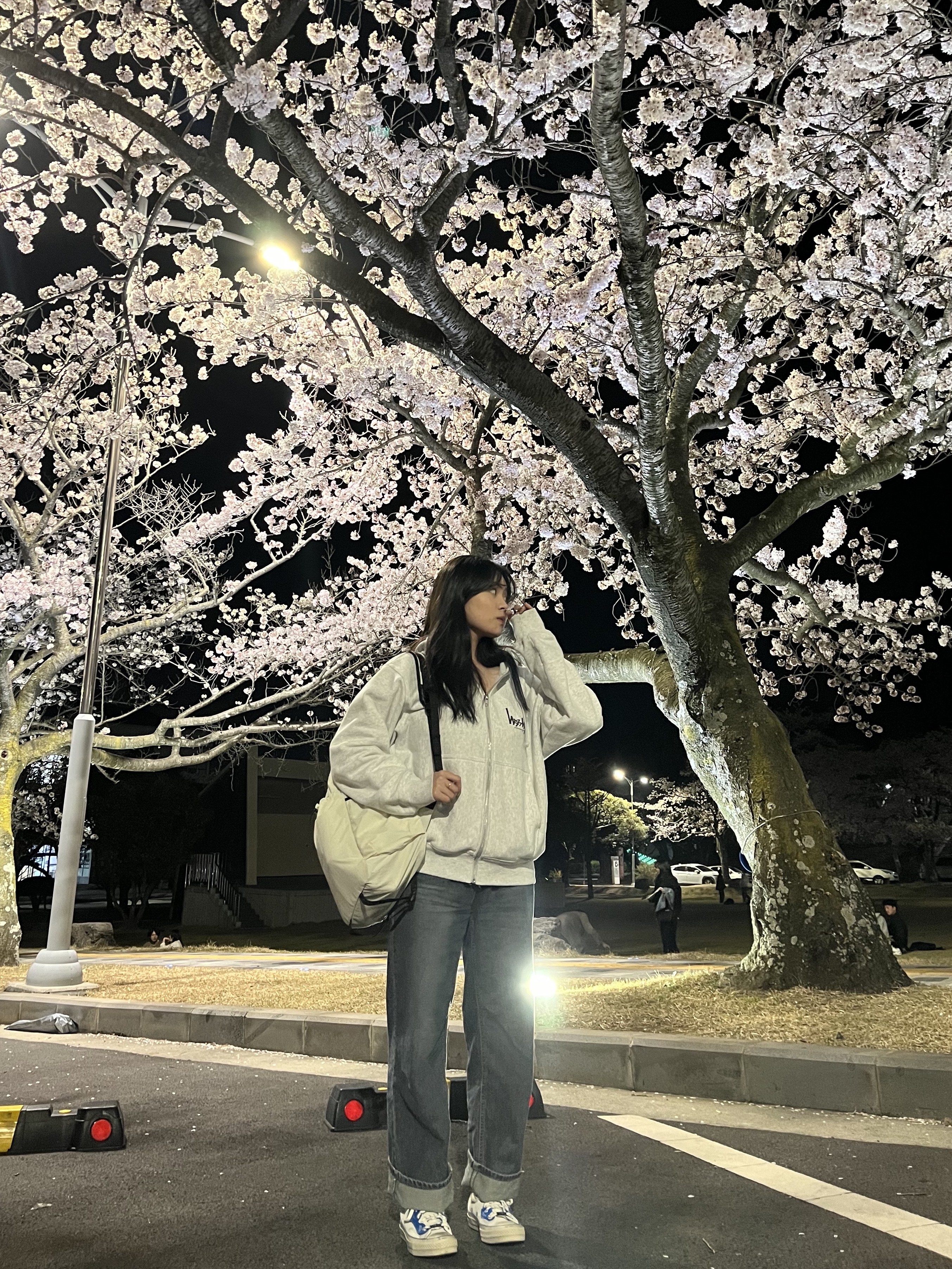 Converse x Ader Error Chuck 70 High White, Stussy Flipped Zip Hoodie Ash Heather 착용 스타일 - 1
