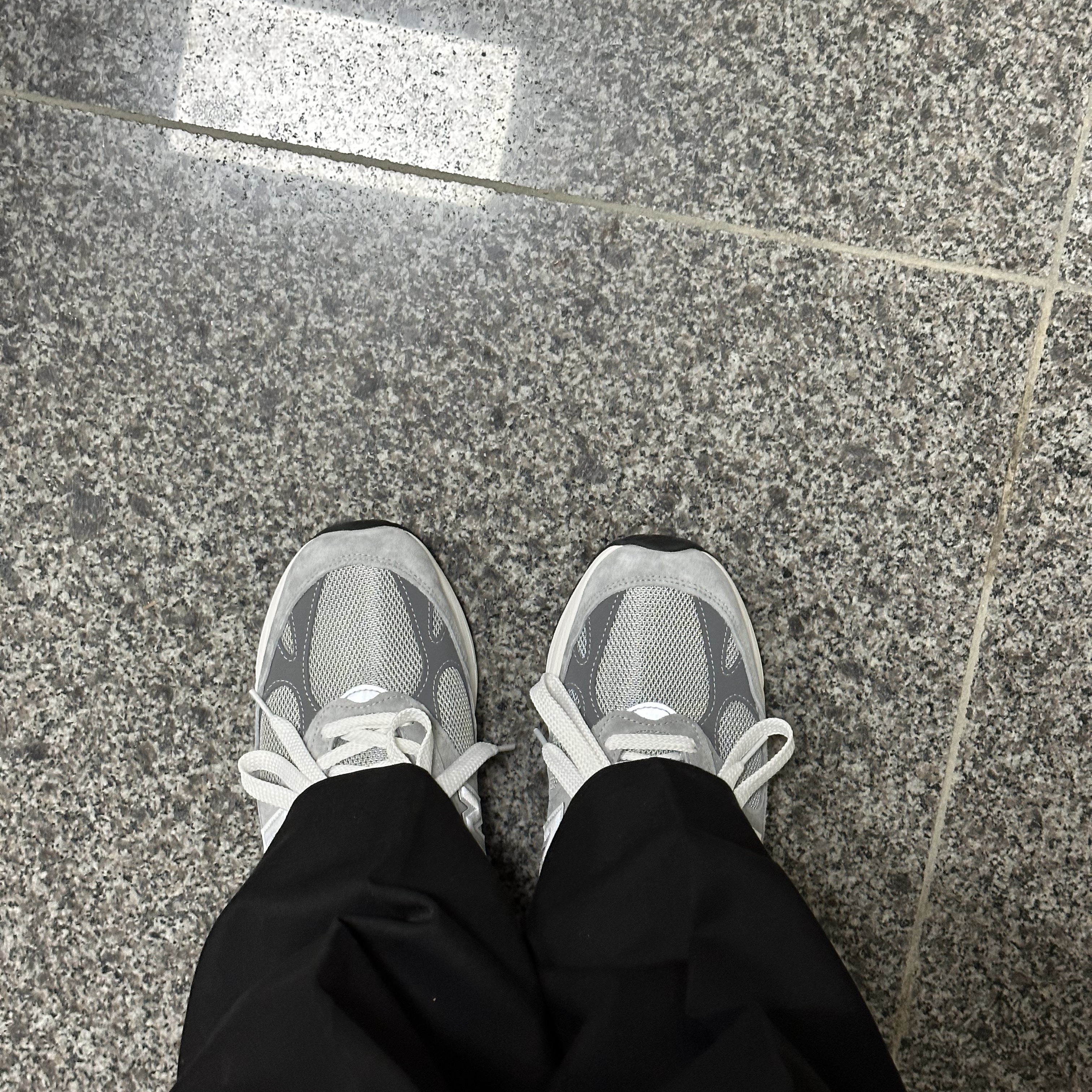New Balance 993 Made in USA Grey - D Standard 착용 스타일 - 1