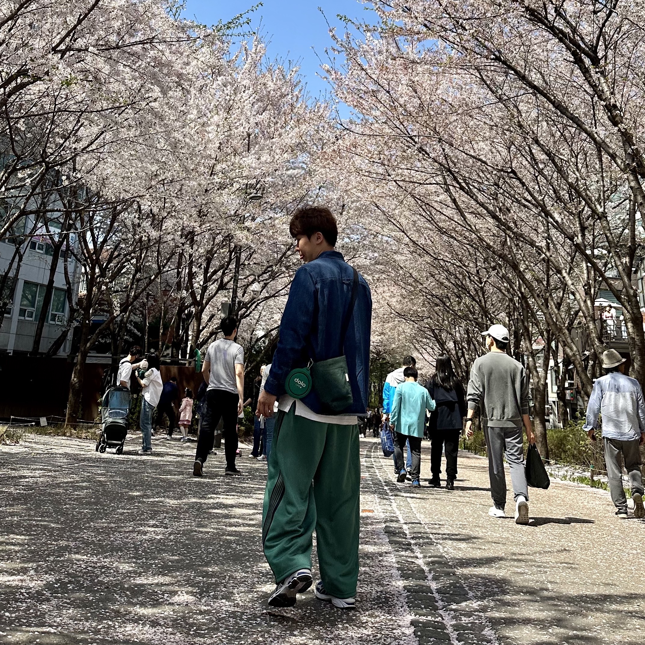 Needles H.D. Track Pants Poly Smooth Emerald, Asics Gel-Kayano 14 Monaco Blue Black 착용 스타일 - 1