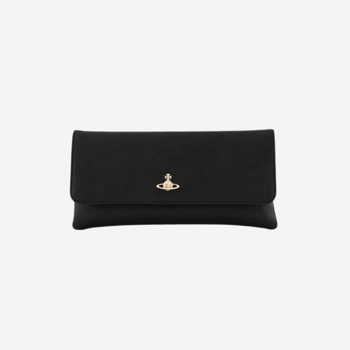 Vivienne Westwood Saffiano Clutch With Flap Black 상세 이미지 1