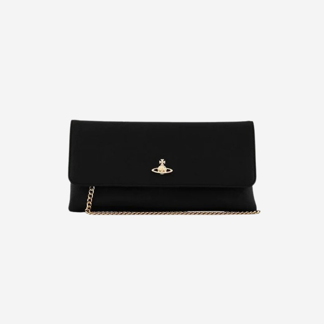 Vivienne Westwood Saffiano Clutch With Flap Black 상세 이미지 2