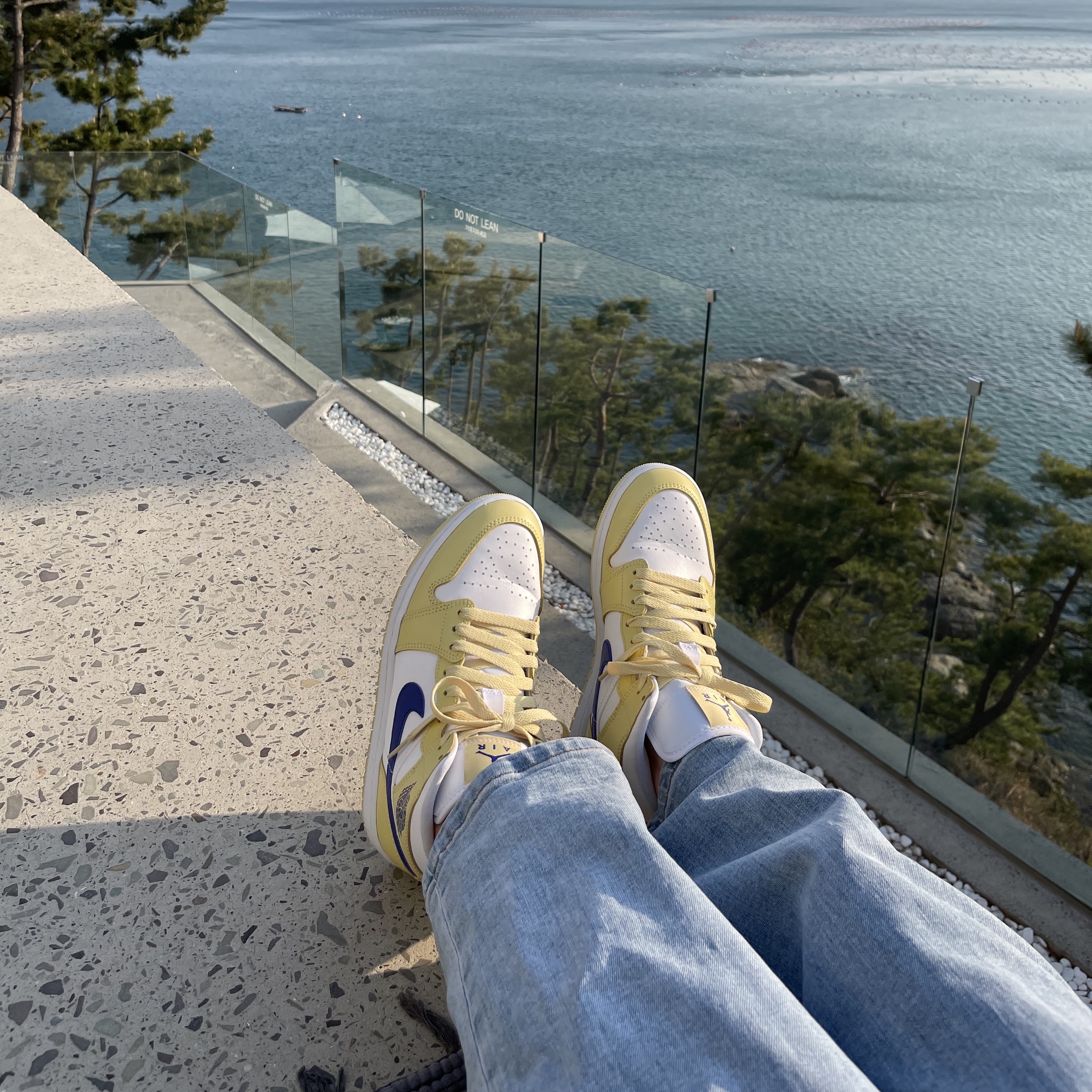 (W) Jordan 1 Mid Lemon Wash Lapis 착용 스타일 - 2