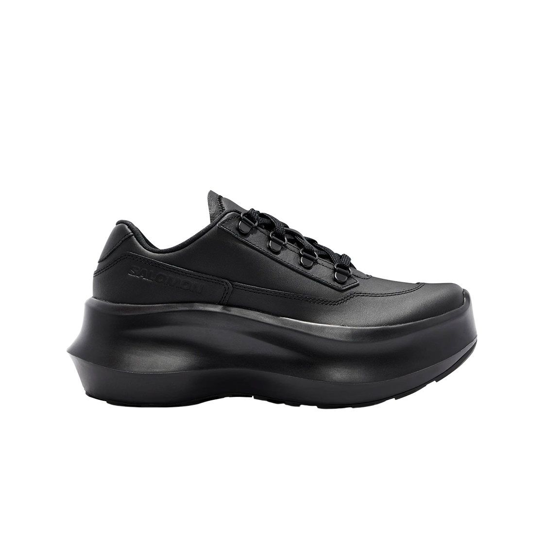 살로몬 x 꼼데가르송 옴므 SR811 레더 플랫폼 블랙(Salomon x Comme des Garcons SR811 Leather Platform Black)