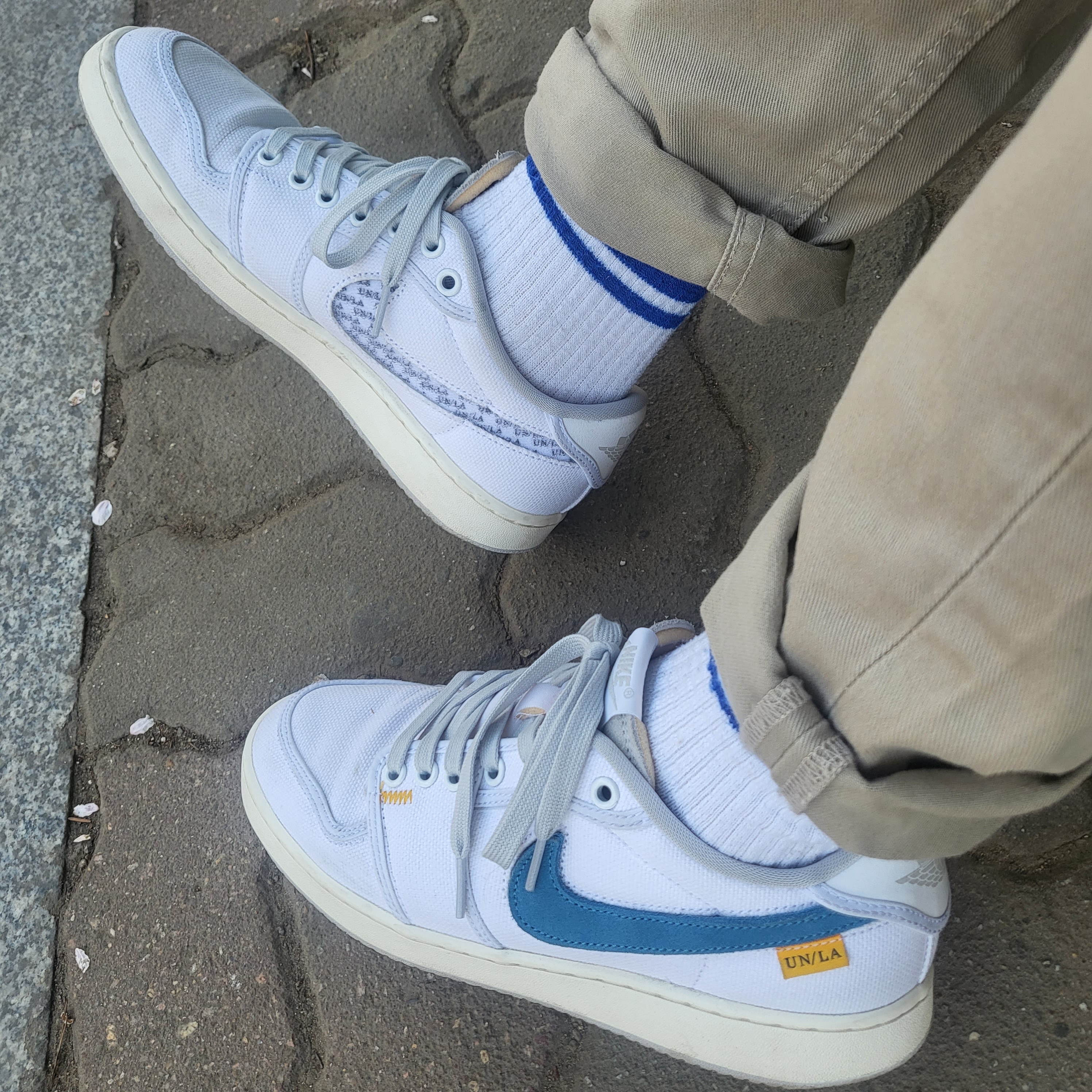 Jordan 1 x Union KO Low White 착용 스타일 - 1