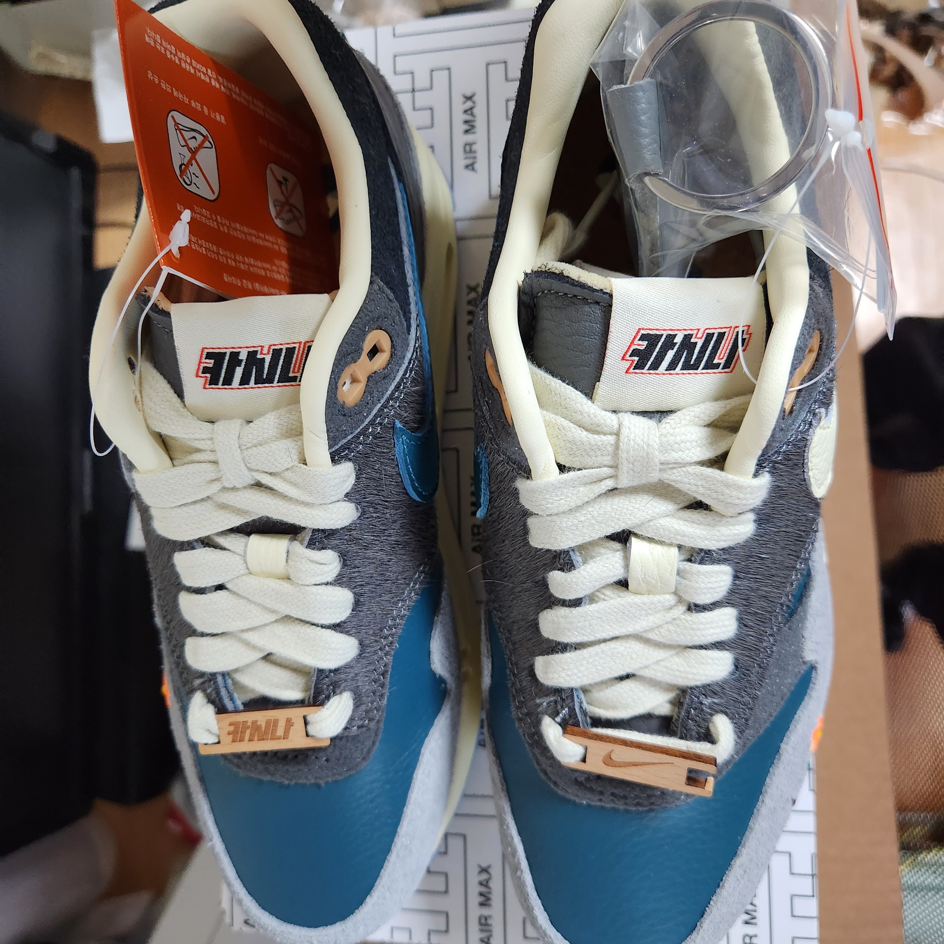 Nike x Kasina Air Max 1 SP Won-Ang Particle Grey 착용 스타일 - 3