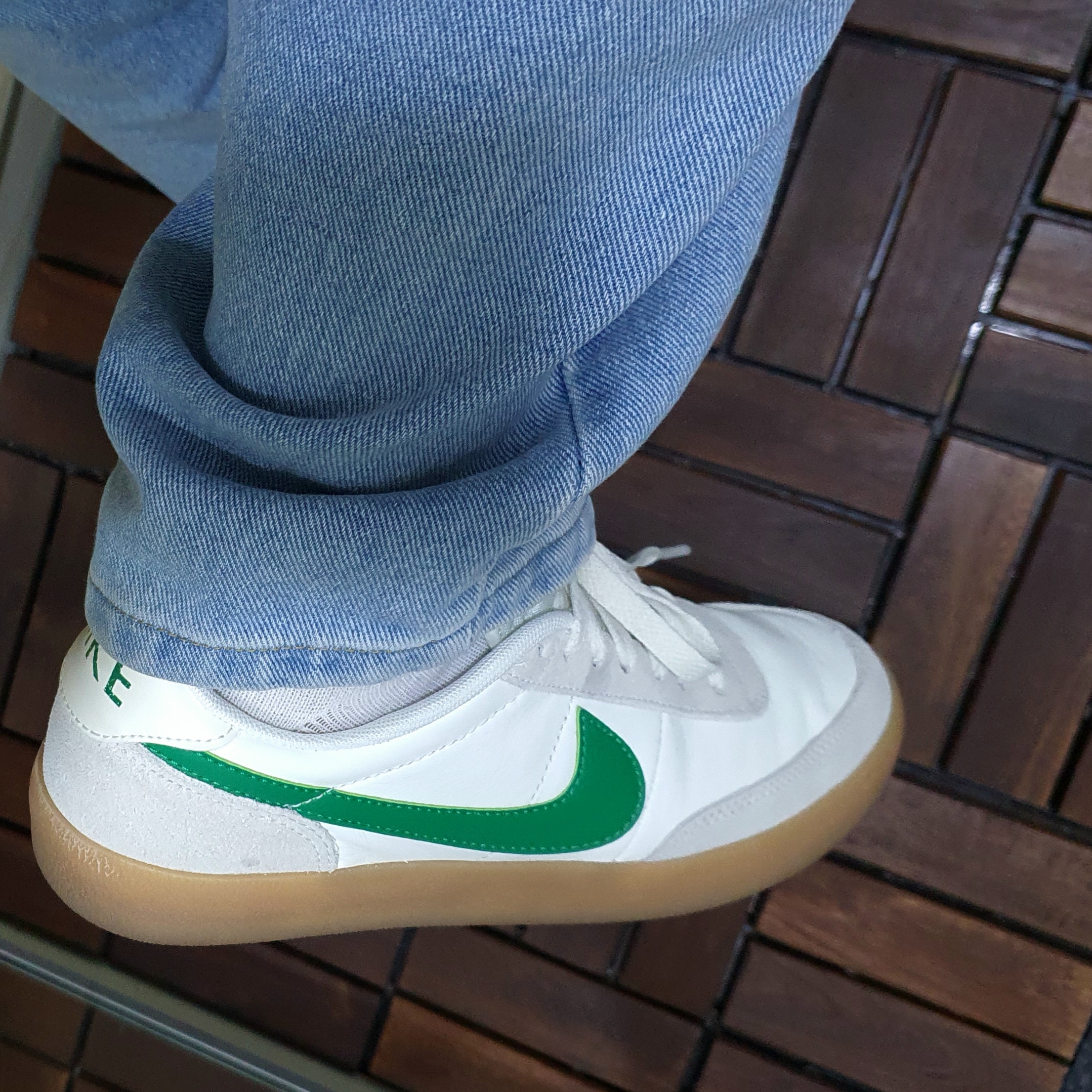 Nike x J.Crew Killshot 2 Lucid Green 착용 스타일