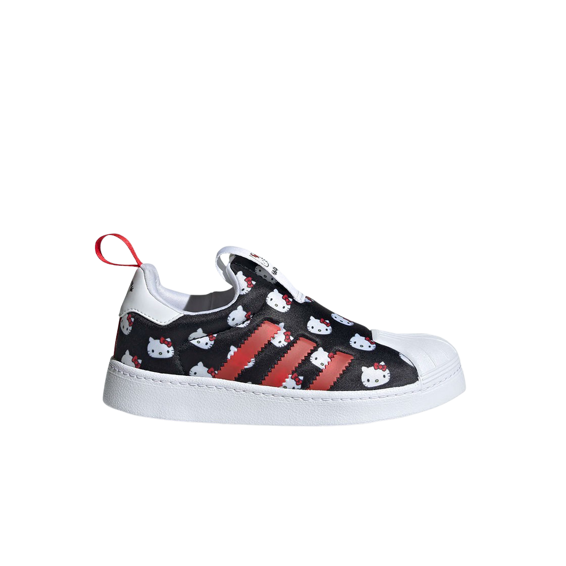 (C) 아디다스 x 헬로 키티 슈퍼스타 360 블랙((C) Adidas x Hello Kitty Superstar 360 Black)