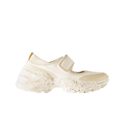 (W) Zara Sprots Ballerina Flat Shoes Cream White