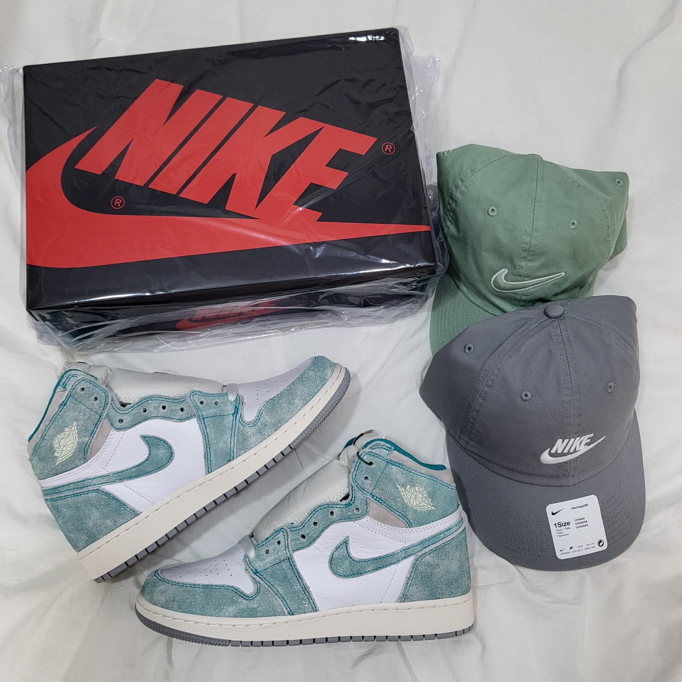 (GS) Jordan 1 Retro High OG Turbo Green 착용 스타일