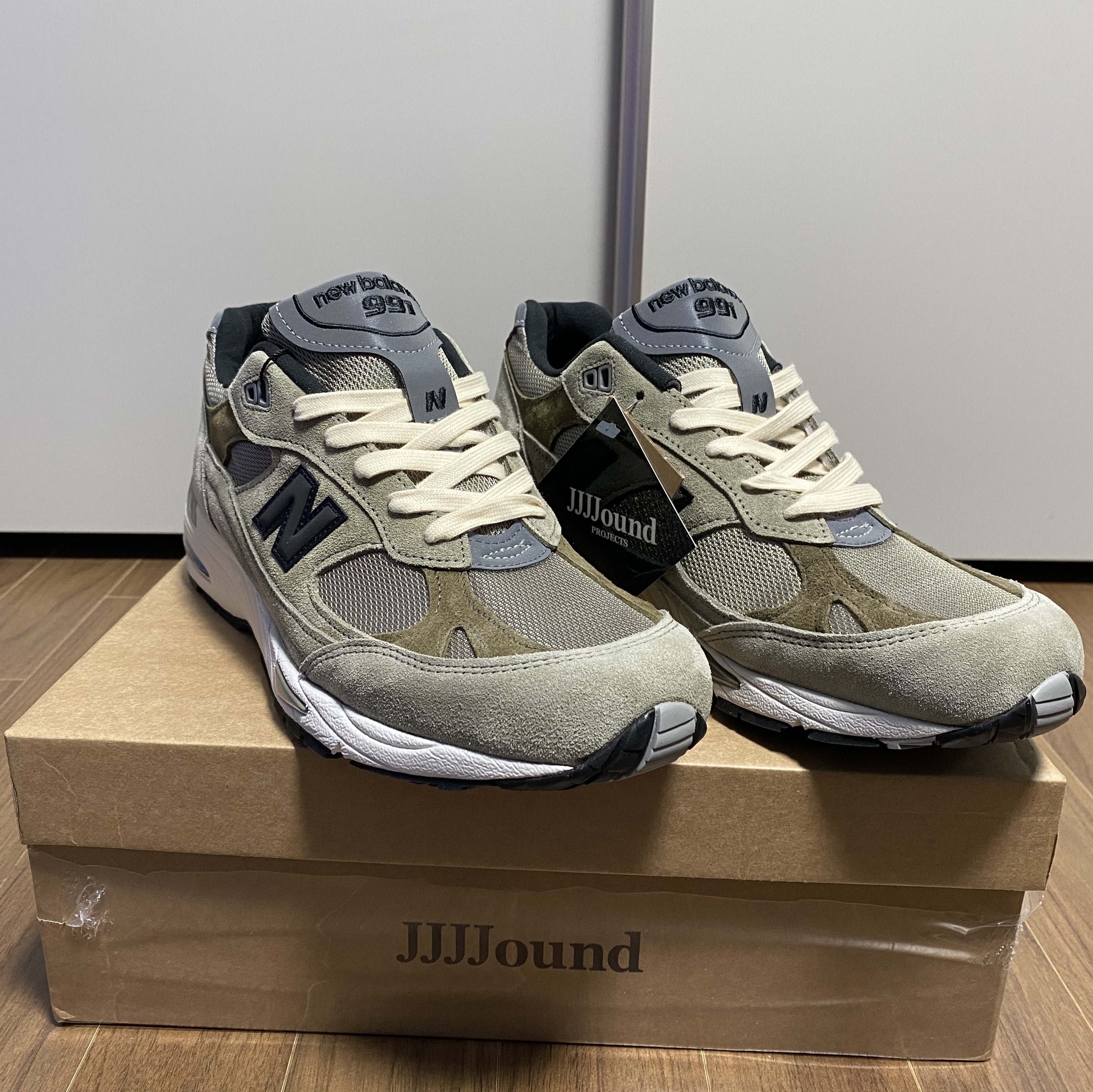 New Balance x JJJJound 991 Made in UK Grey 착용 스타일