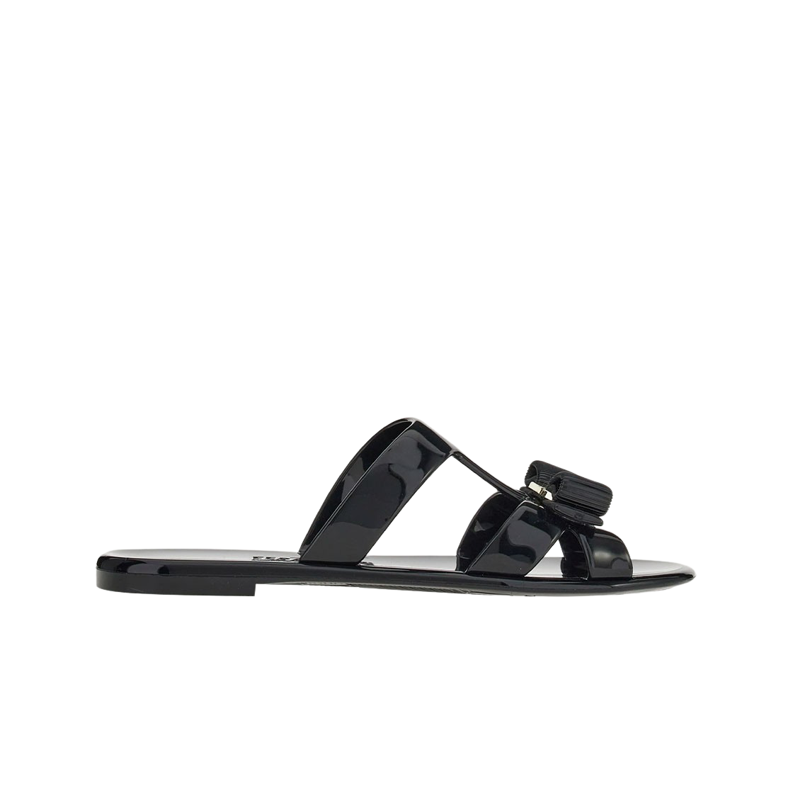 01D633-755969 (W) Ferragamo Jelly Sandal Black