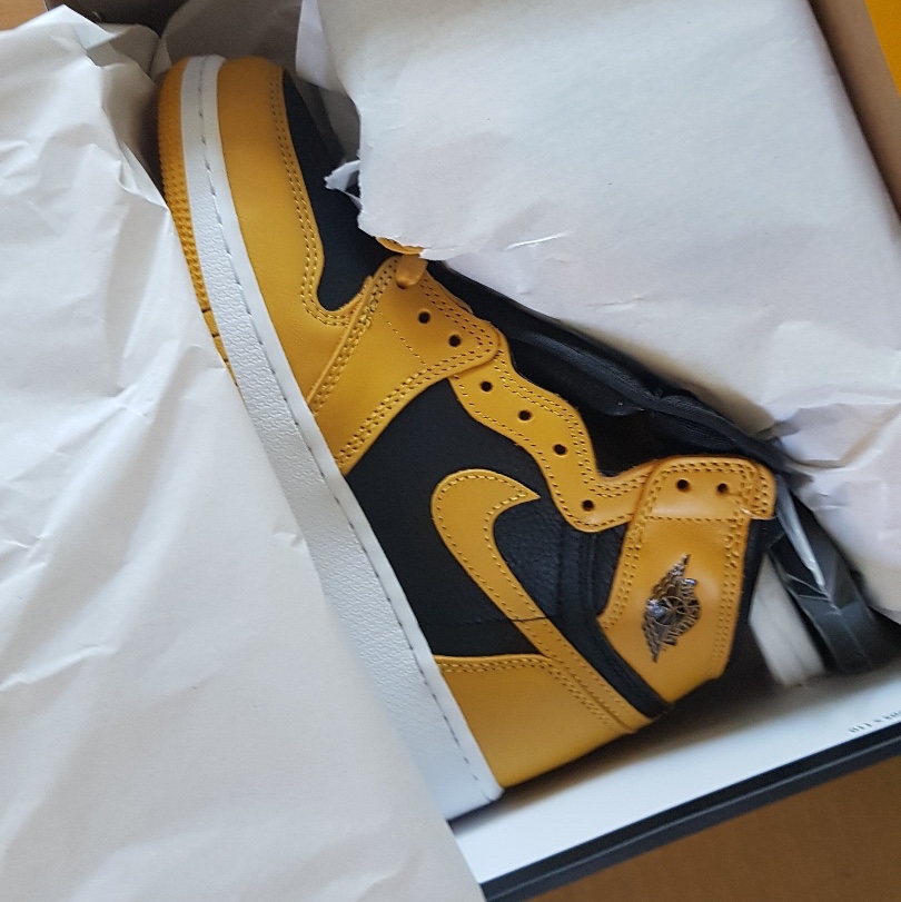 (GS) Jordan 1 Retro High OG Pollen, Jordan 1 Retro High OG Pollen 착용 스타일
