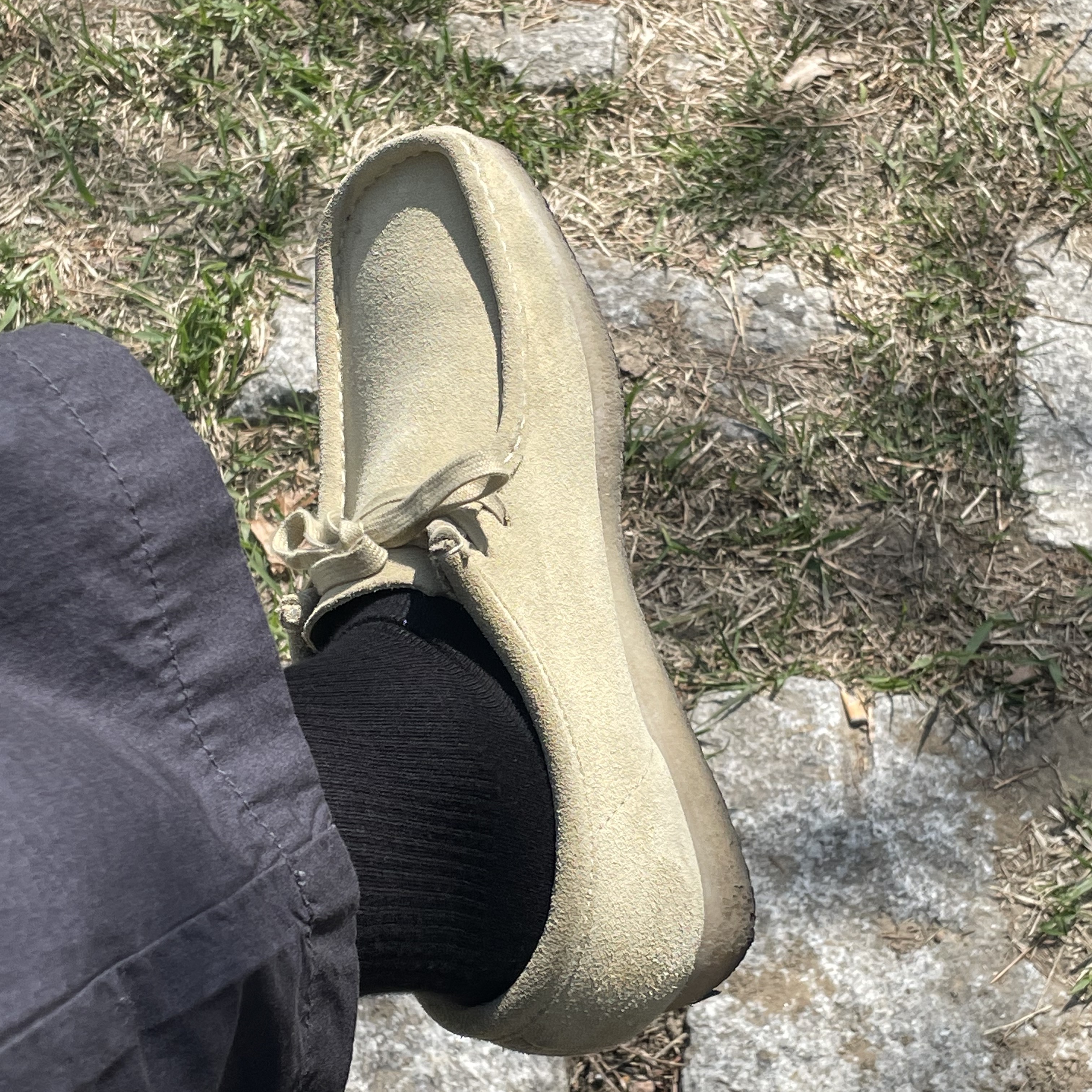 Clarks Wallabee Maple Suede 착용 스타일