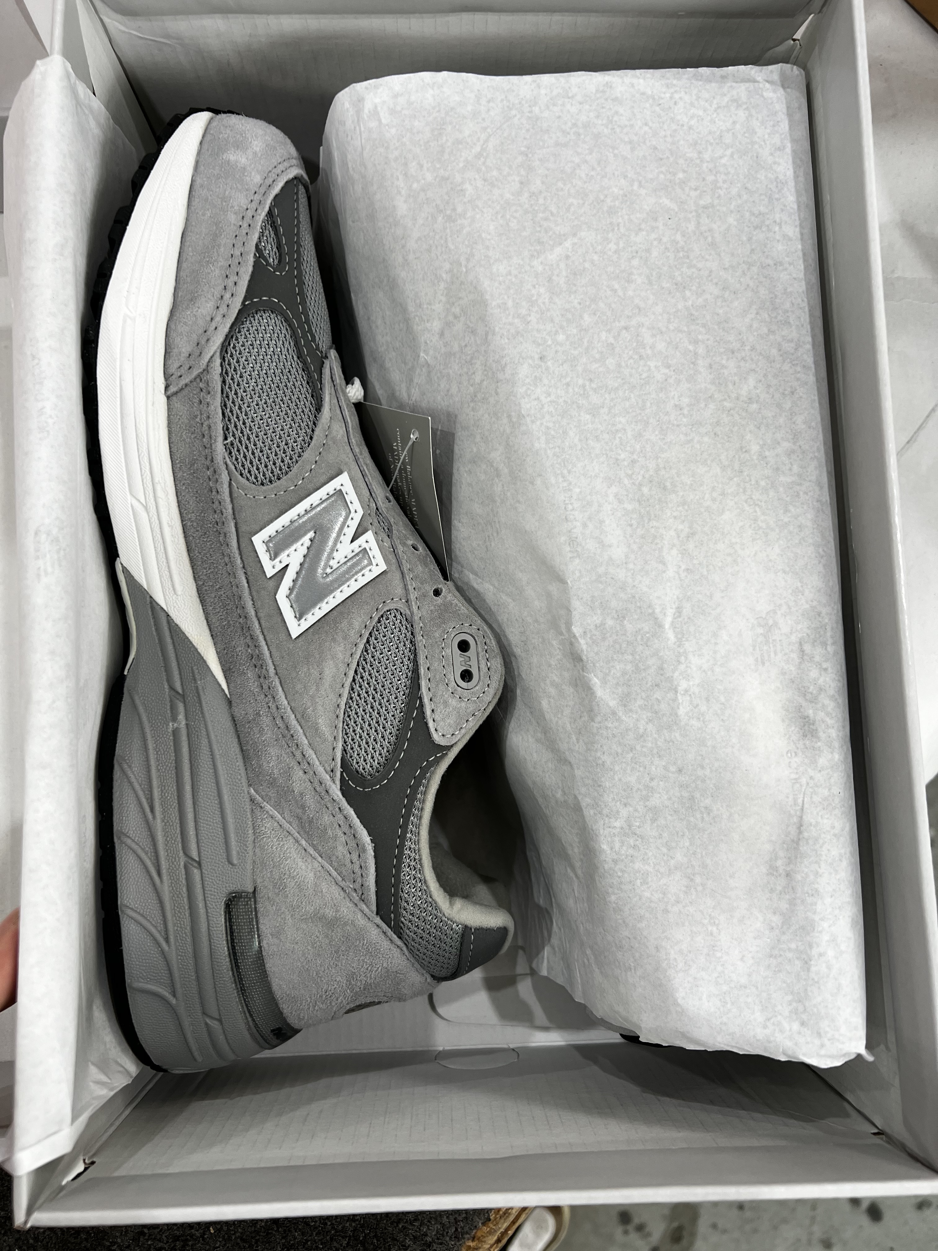 New Balance 993 Made in USA Grey - D Standard 착용 스타일