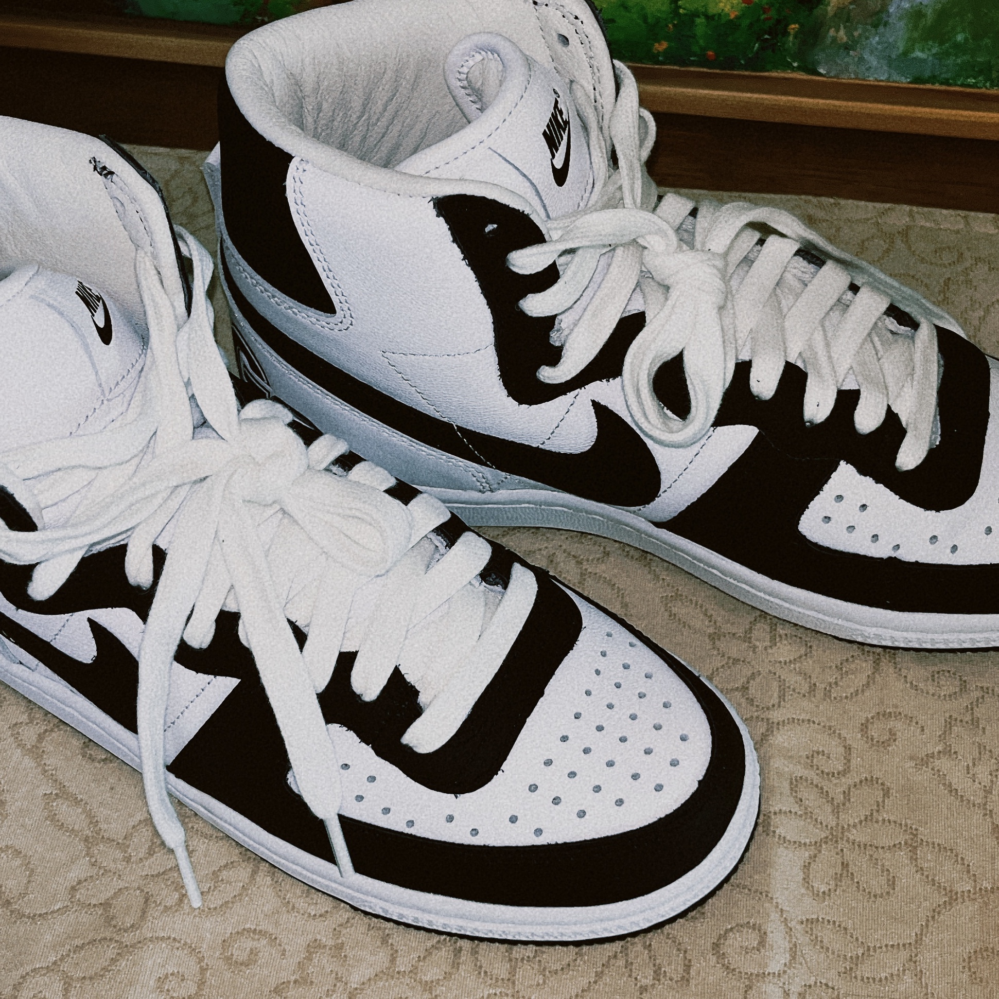 Nike x Comme des Garcons Homme Plus Terminator High Black, Nike x Comme des Garcons Homme Plus Terminator High Red 착용 스타일 - 3