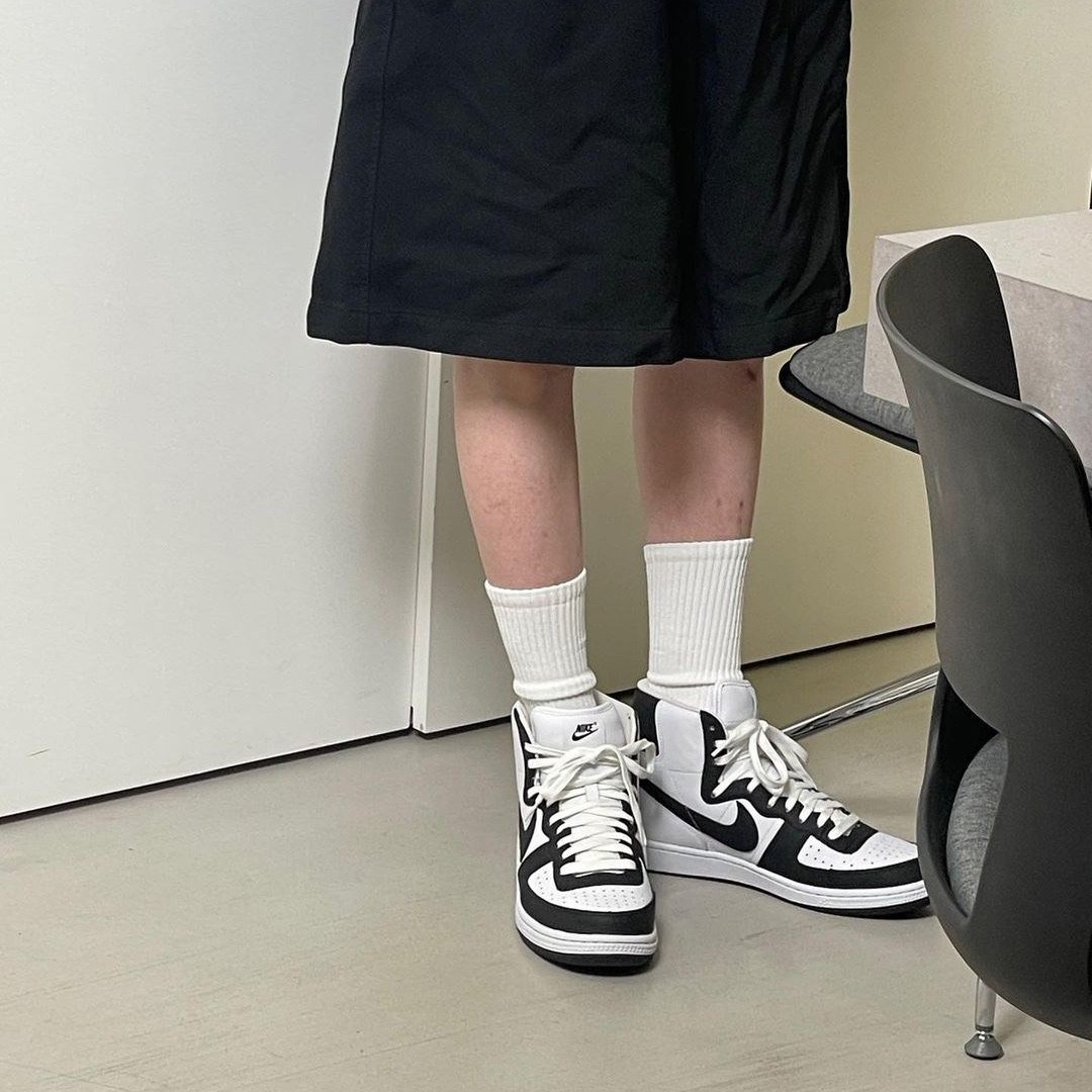 Nike x Comme des Garcons Homme Plus Terminator High Black 착용 스타일 - 2