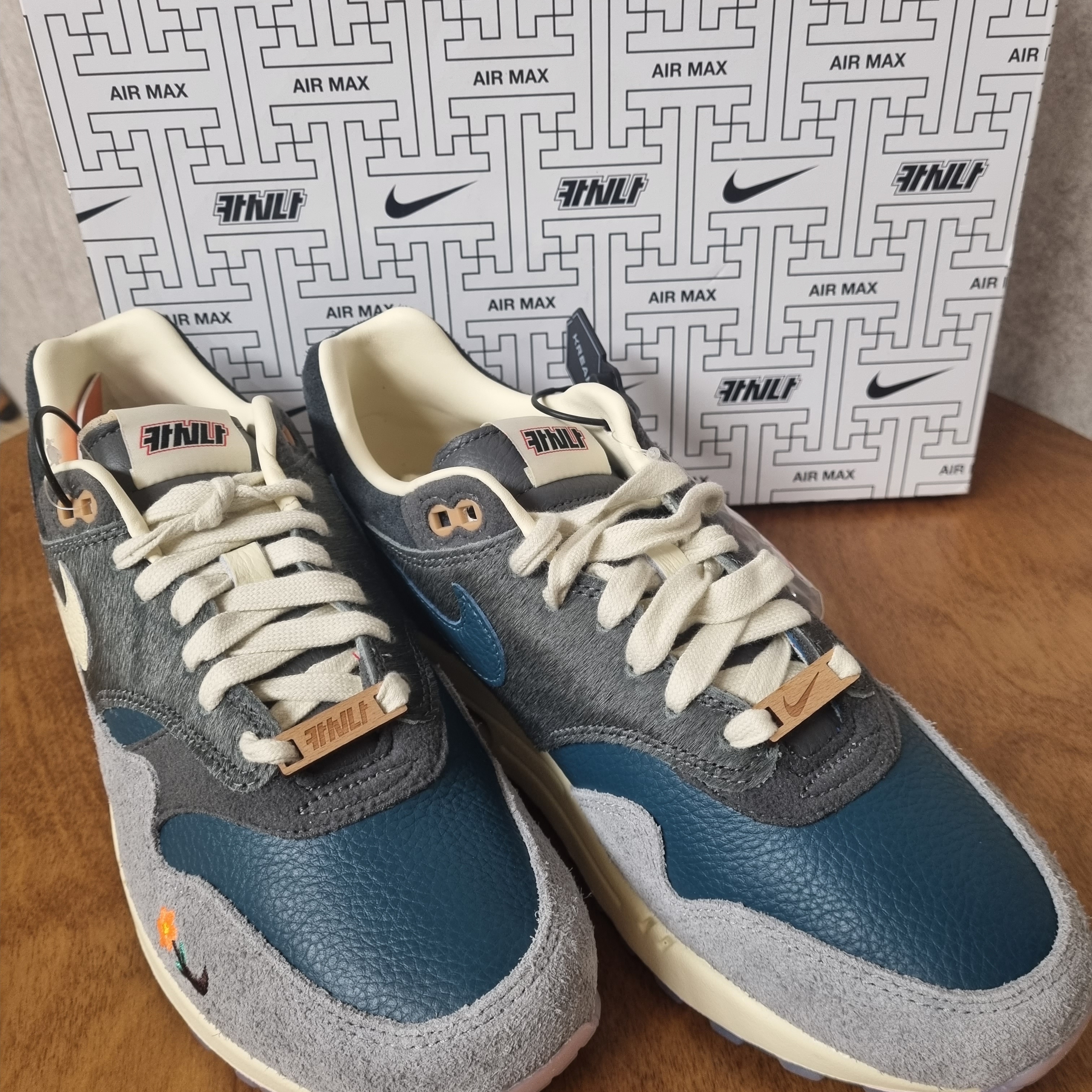 Nike x Kasina Air Max 1 SP Won-Ang Particle Grey 착용 스타일