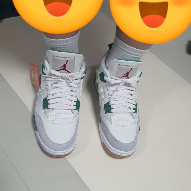 Jordan 4 x Nike SB Retro SP Pine Green 착용 스타일 - 1