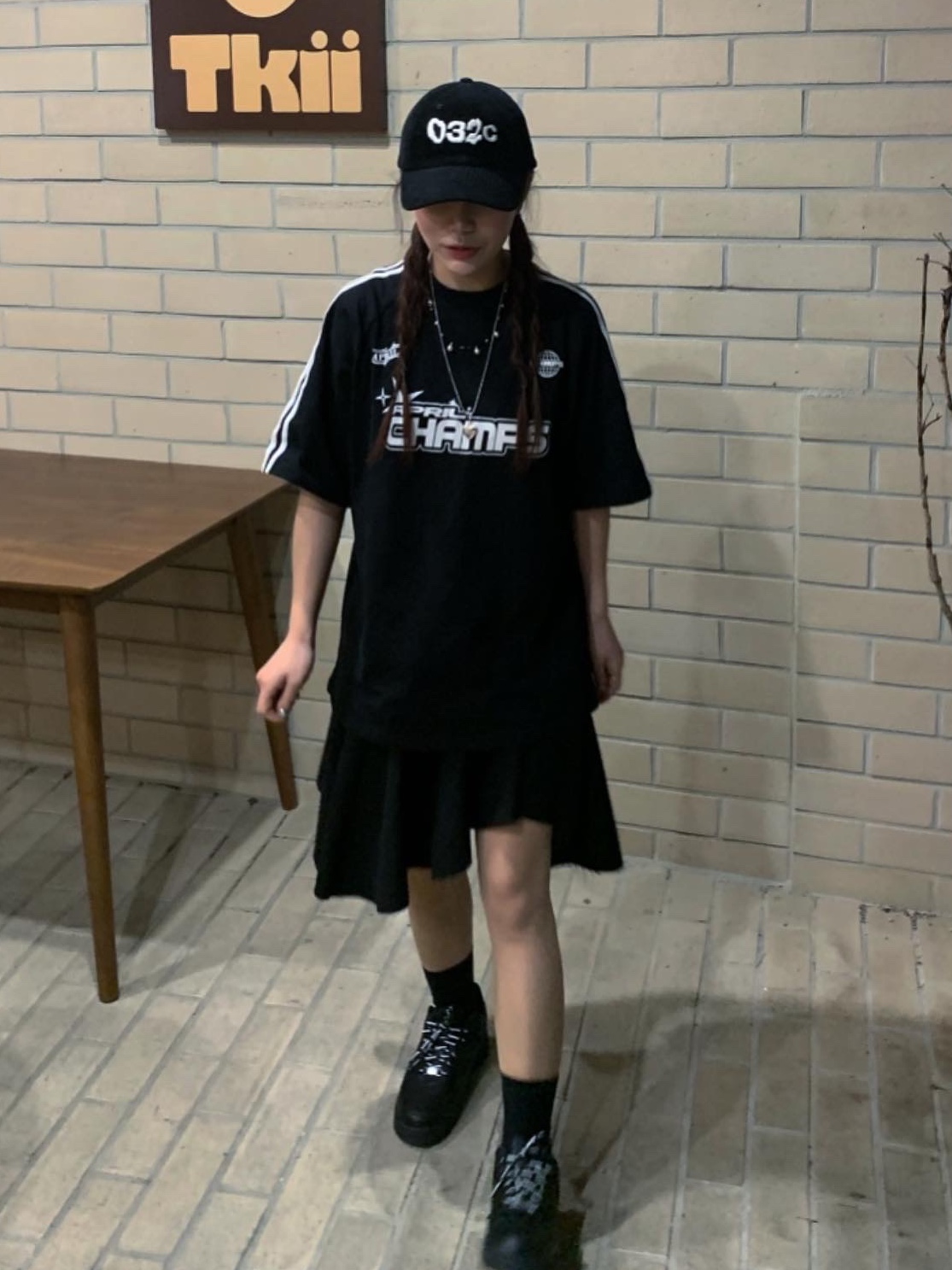 Nike x Supreme Air Force 1 Low Black 착용 스타일
